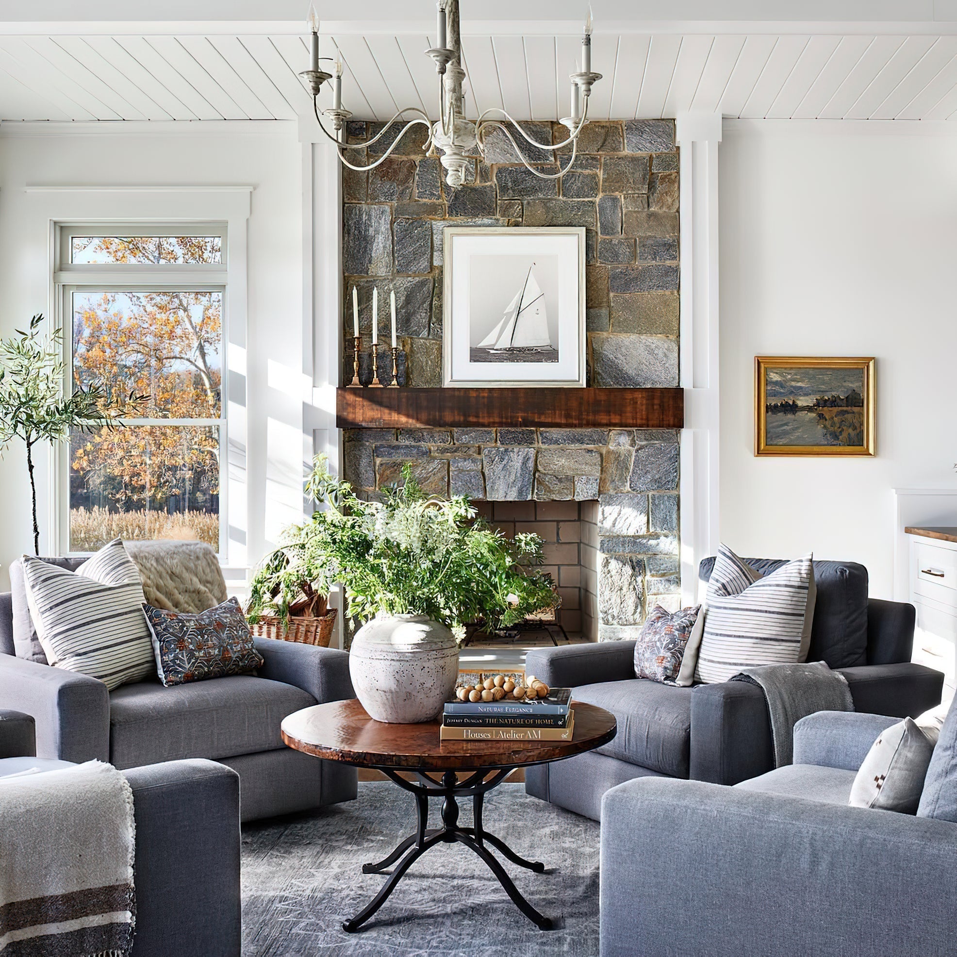 Zoliria Postmodern Luxury Old White Metal Chandelier - Lamp Copper