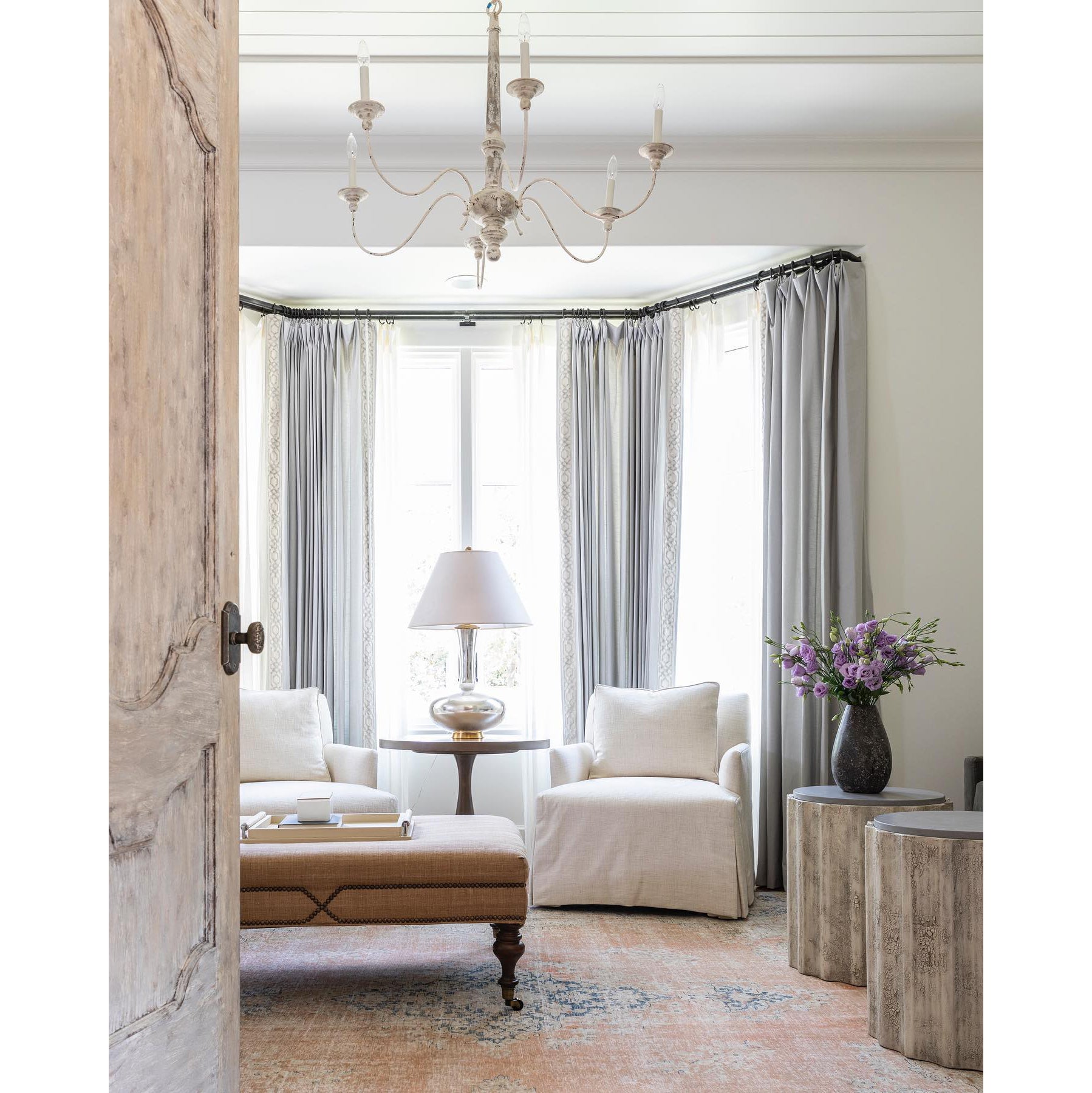 Zoliria Postmodern Luxury Old White Metal Chandelier - Lamp Copper