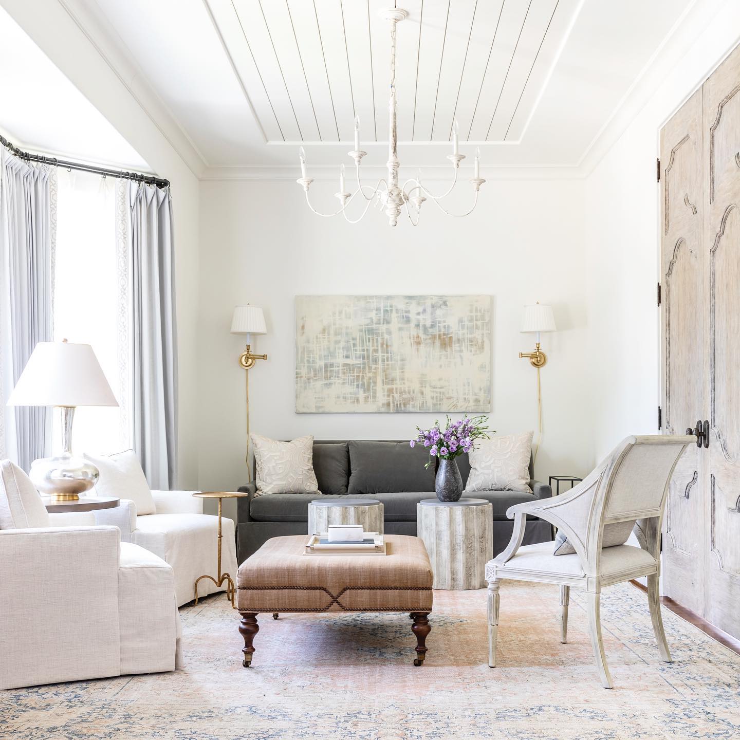 Zoliria Postmodern Luxury Old White Metal Chandelier - Lamp Copper