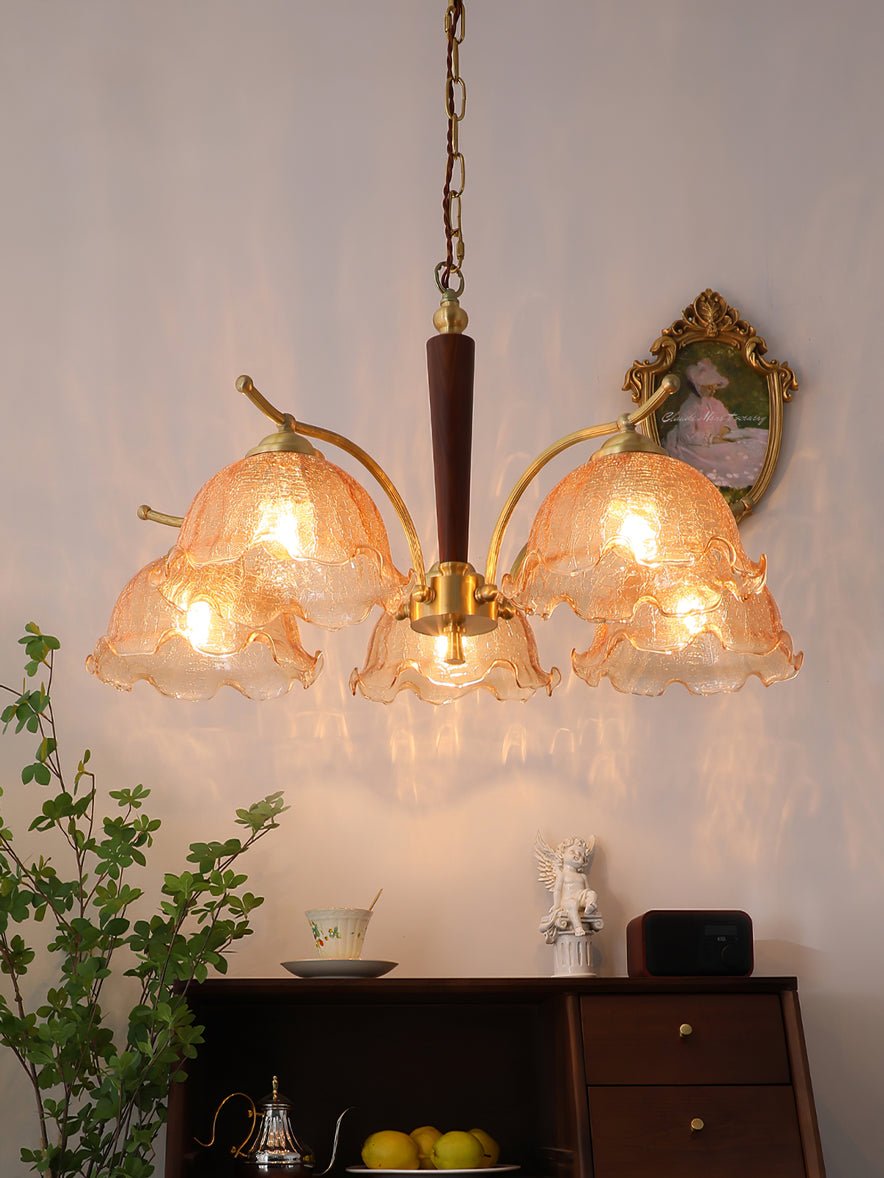 Orchid Vintage Glass Chandelier - Letslighting