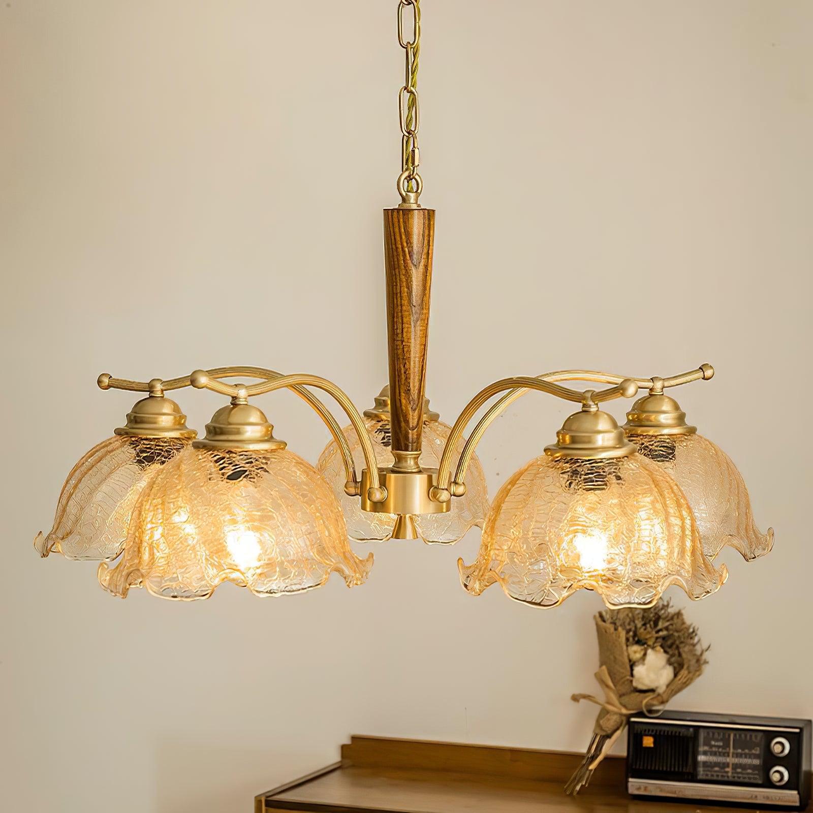 Orchid Vintage Glass Chandelier - Letslighting