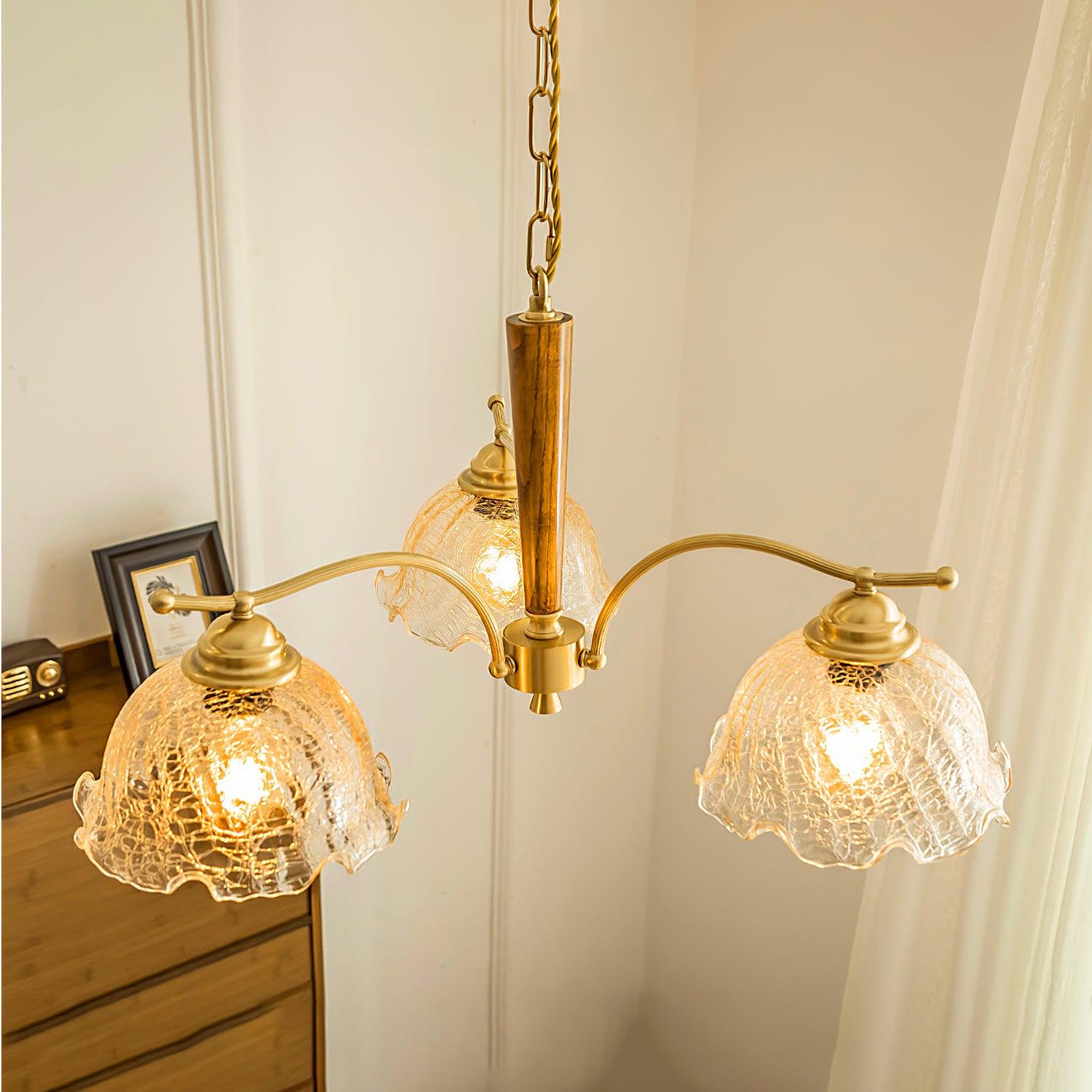 Orchid Vintage Glass Chandelier - Letslighting