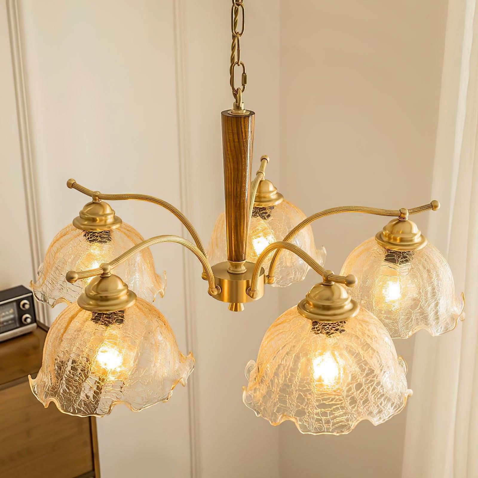 Orchid Vintage Glass Chandelier - Letslighting