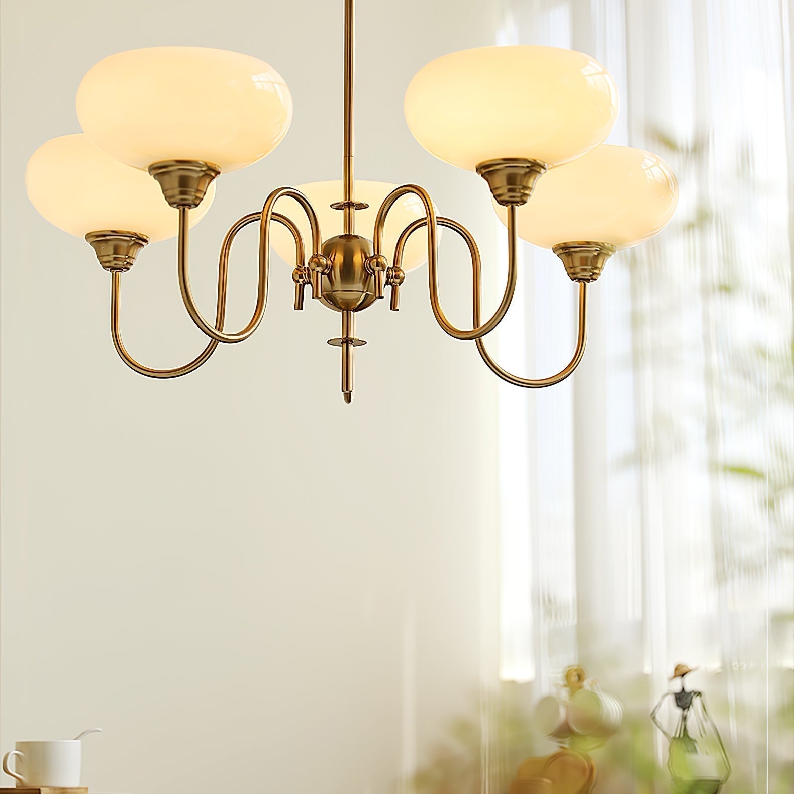 Creamy Persimmon Chandelier - Letslighting