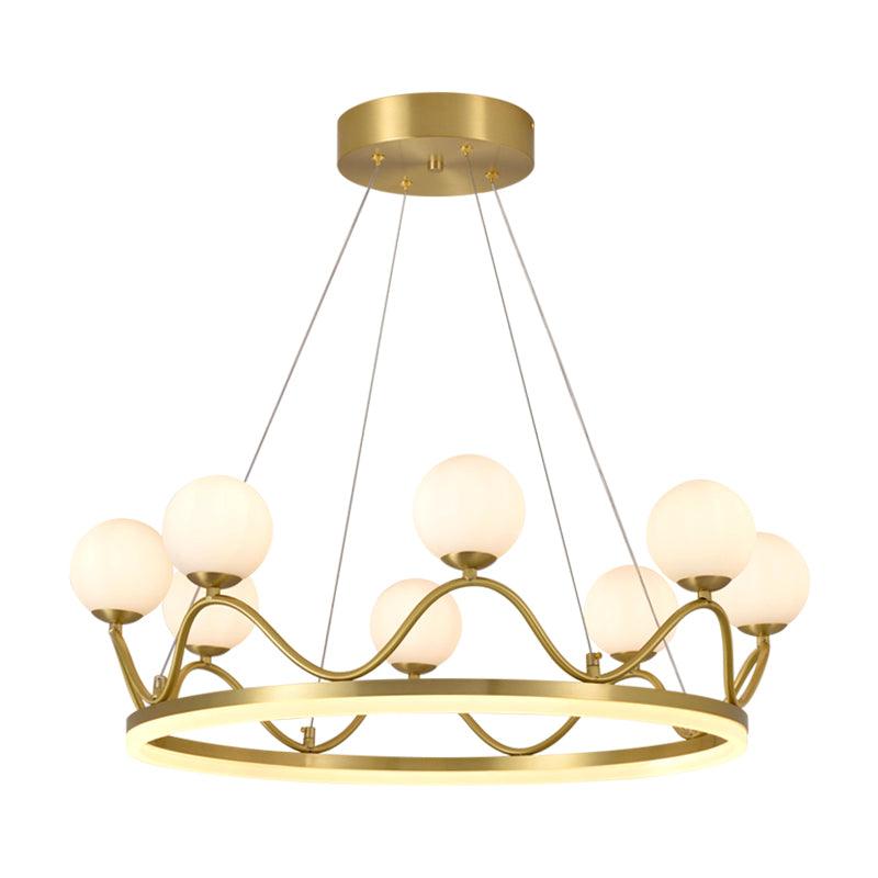 Crown Brass Chandelier - Letslighting