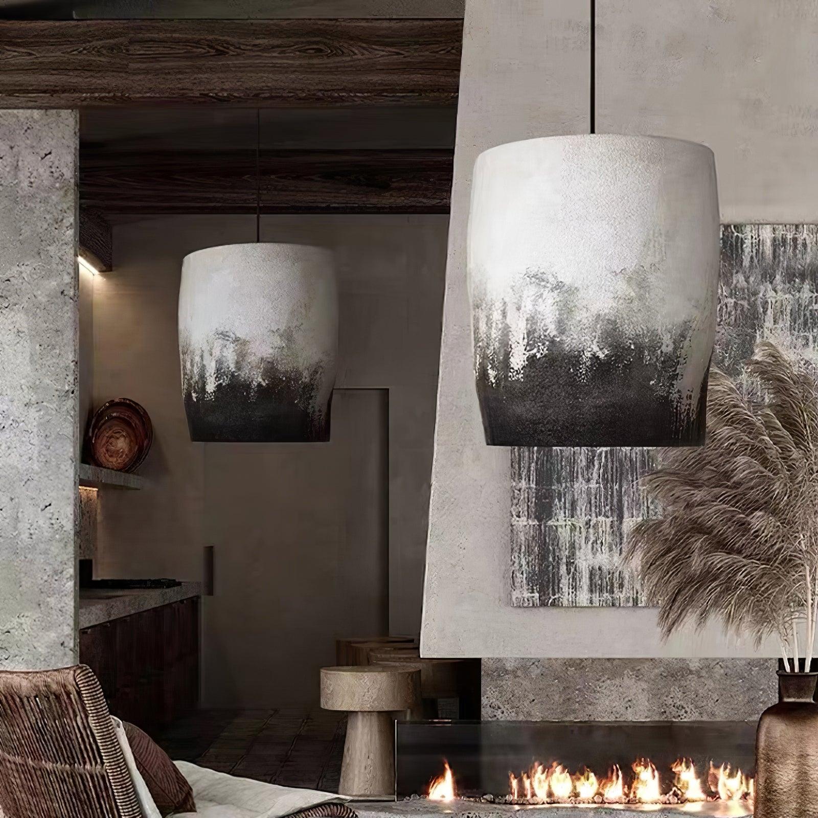 Ceraeion Modern Minimalist Crust Thin Metal Pendant Lamp - Letslighting