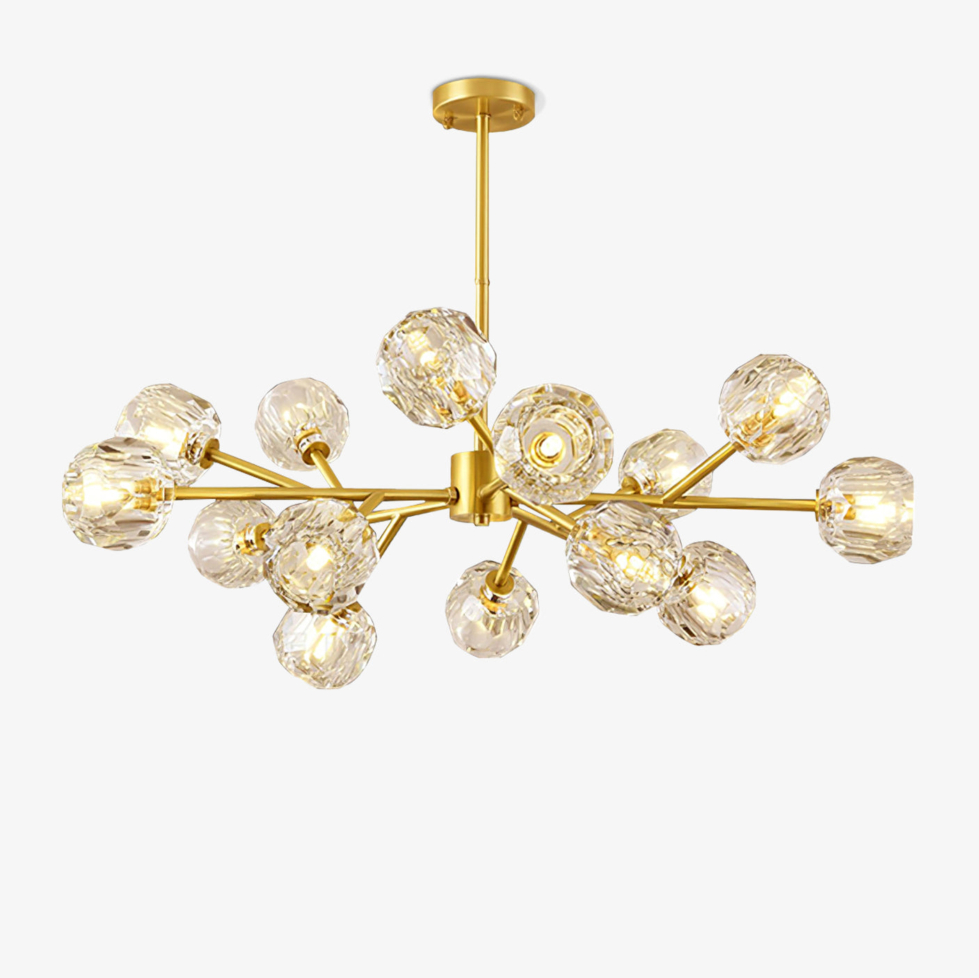 Crystal Ball Round Cluster Chandelier - Letslighting
