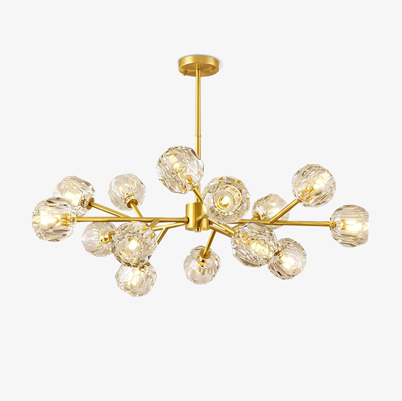 Crystal Ball Round Cluster Chandelier - Letslighting