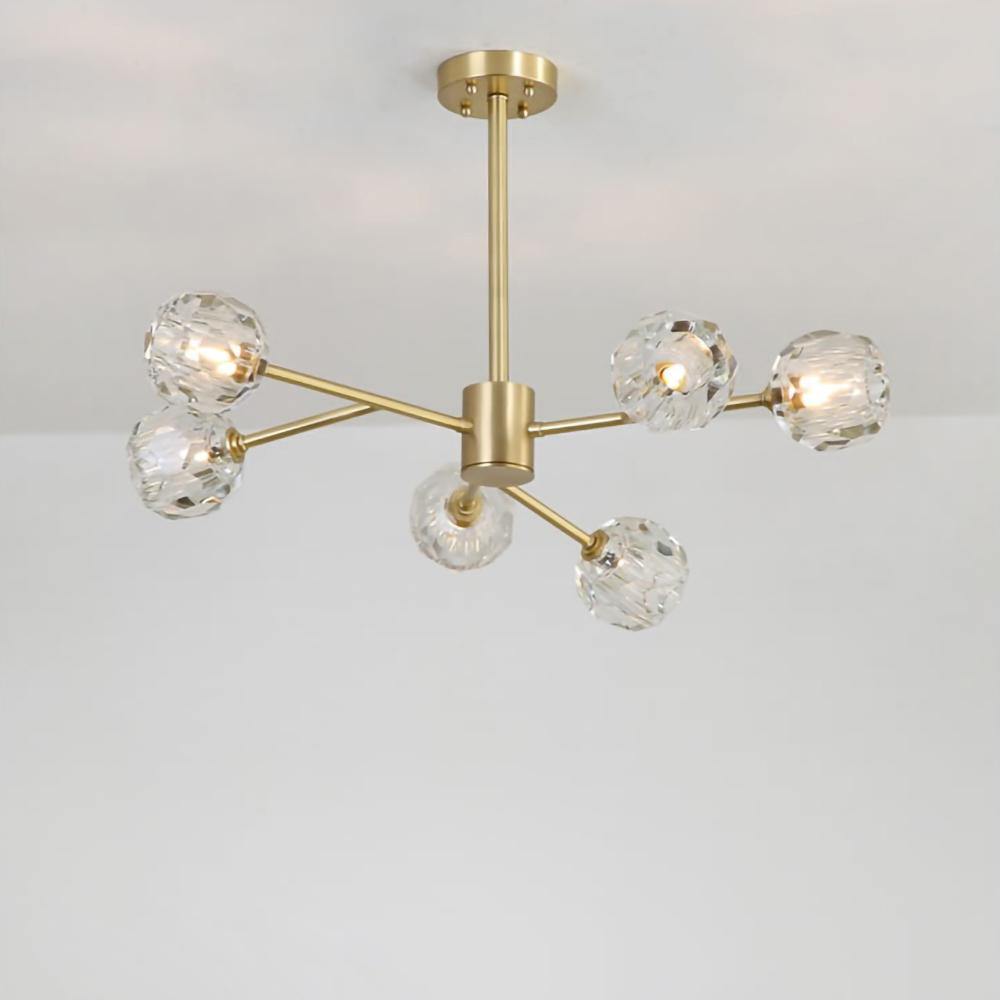 Crystal Ball Round Cluster Chandelier - Letslighting
