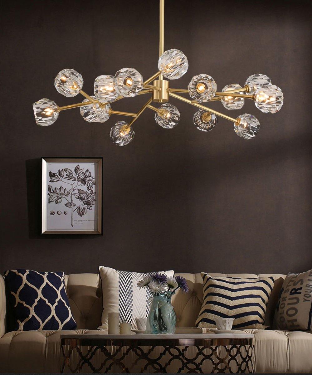 Crystal Ball Round Cluster Chandelier - Letslighting