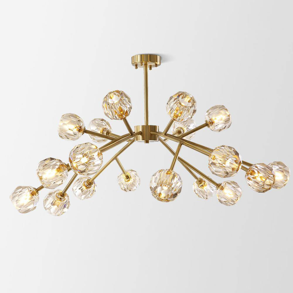 Crystal Ball Round Cluster Chandelier - Letslighting