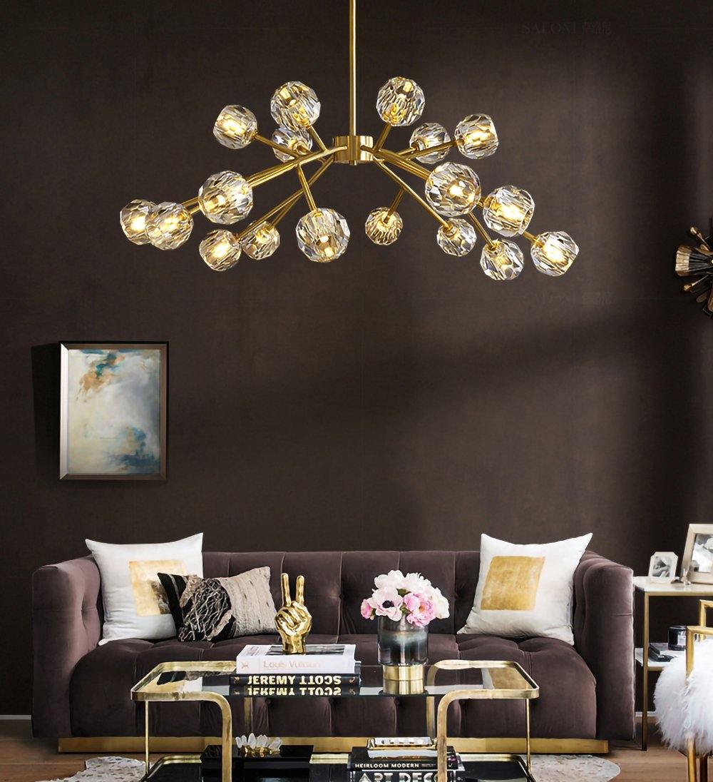 Crystal Ball Round Cluster Chandelier - Letslighting