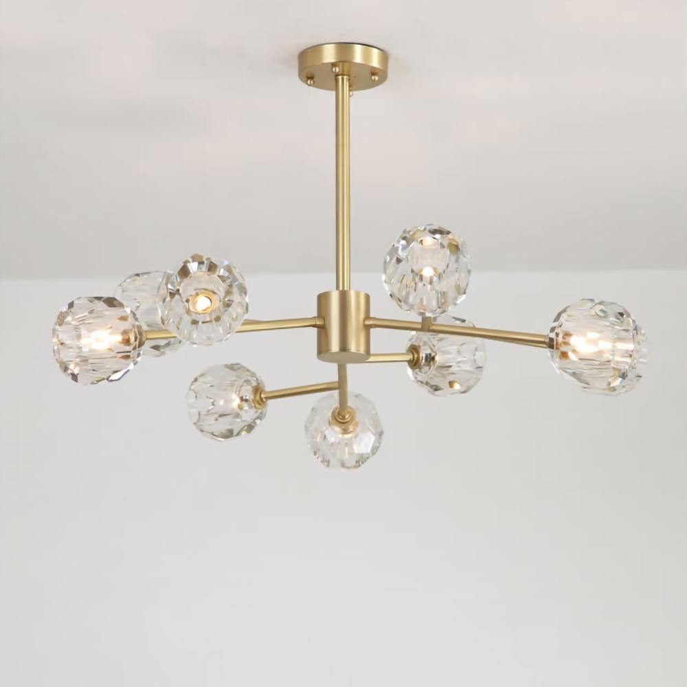 Crystal Ball Round Cluster Chandelier - Letslighting