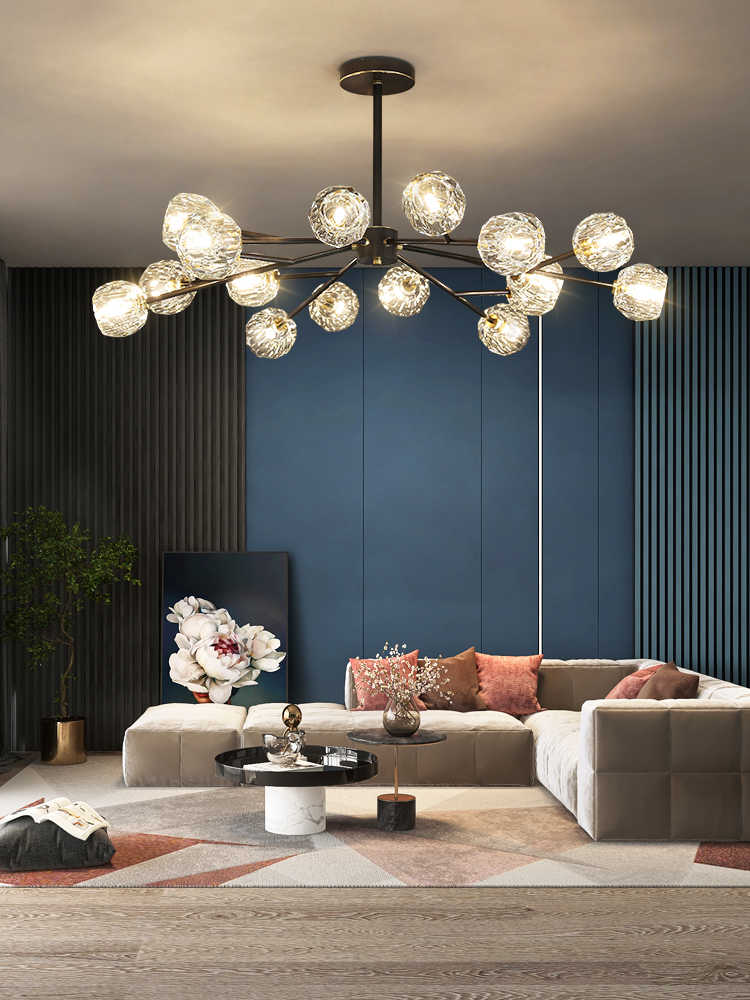 Crystal Ball Round Cluster Chandelier - Letslighting