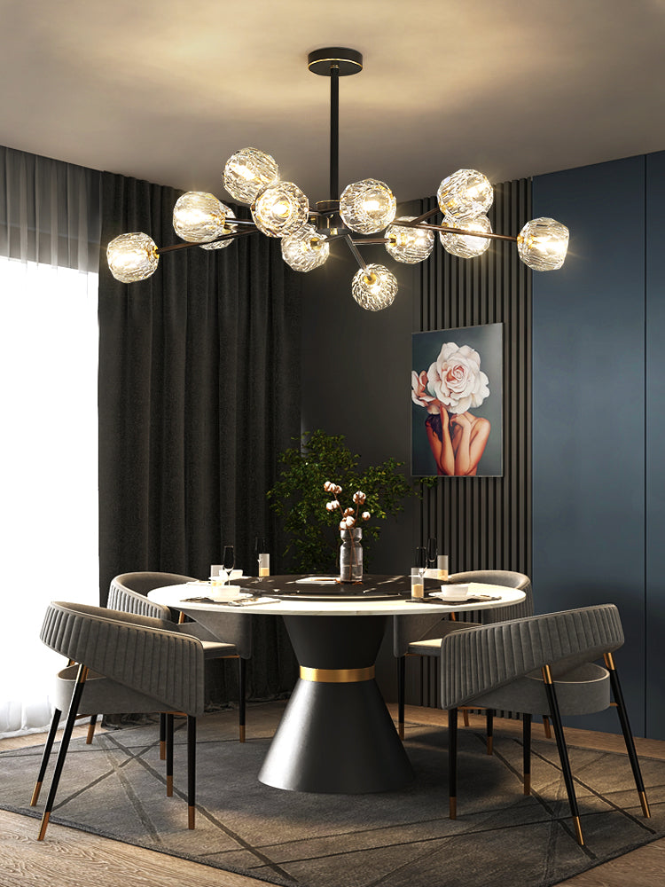 Crystal Ball Round Cluster Chandelier - Letslighting
