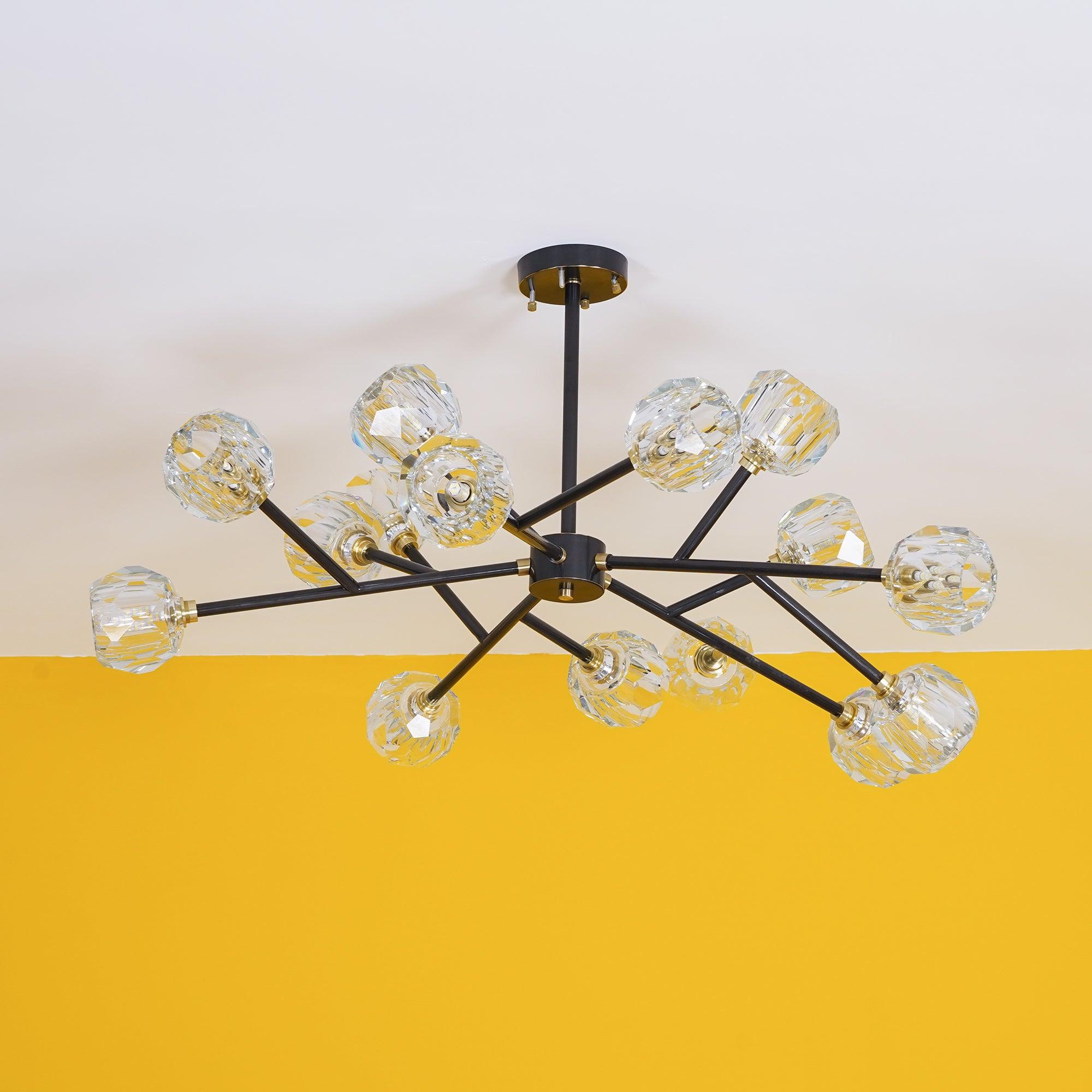 Crystal Ball Round Cluster Chandelier - Letslighting