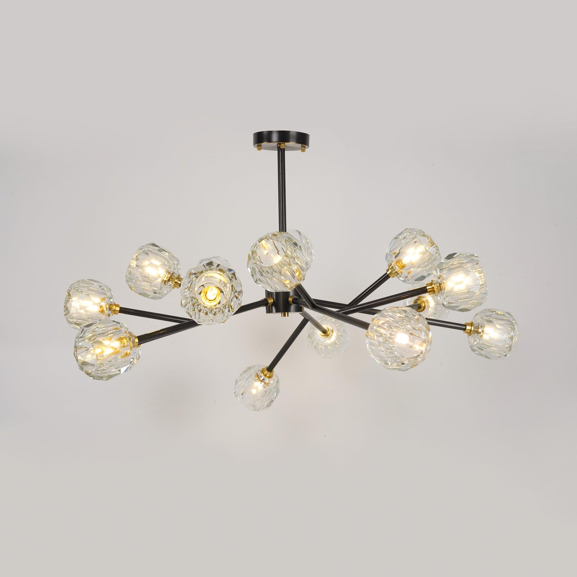Crystal Ball Round Cluster Chandelier - Letslighting