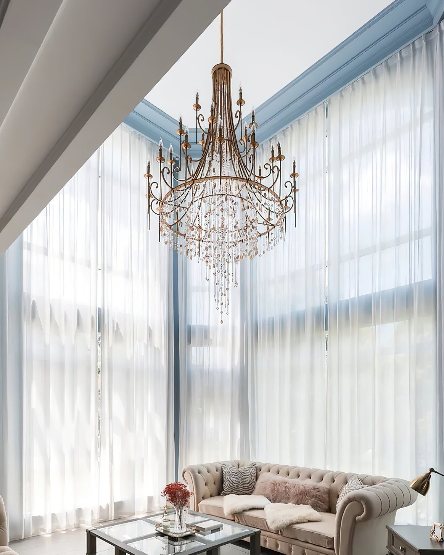 Errina Postmodern Luxury Shell Crystal Chandelier - Letslighting