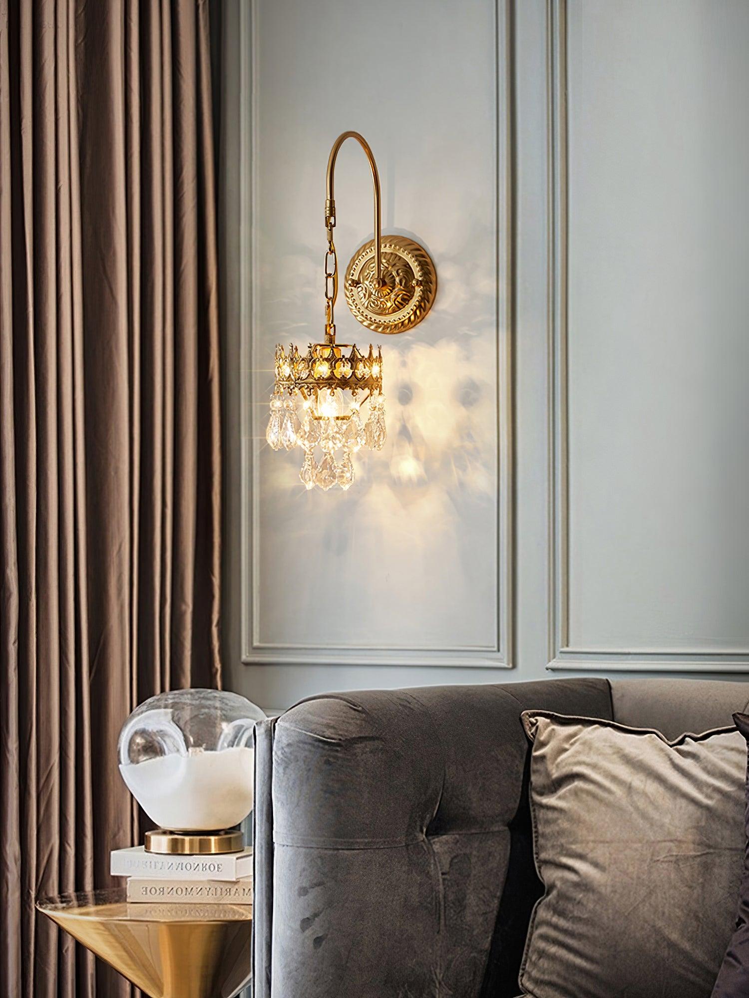 Crystal Crown Sconce - Letslighting