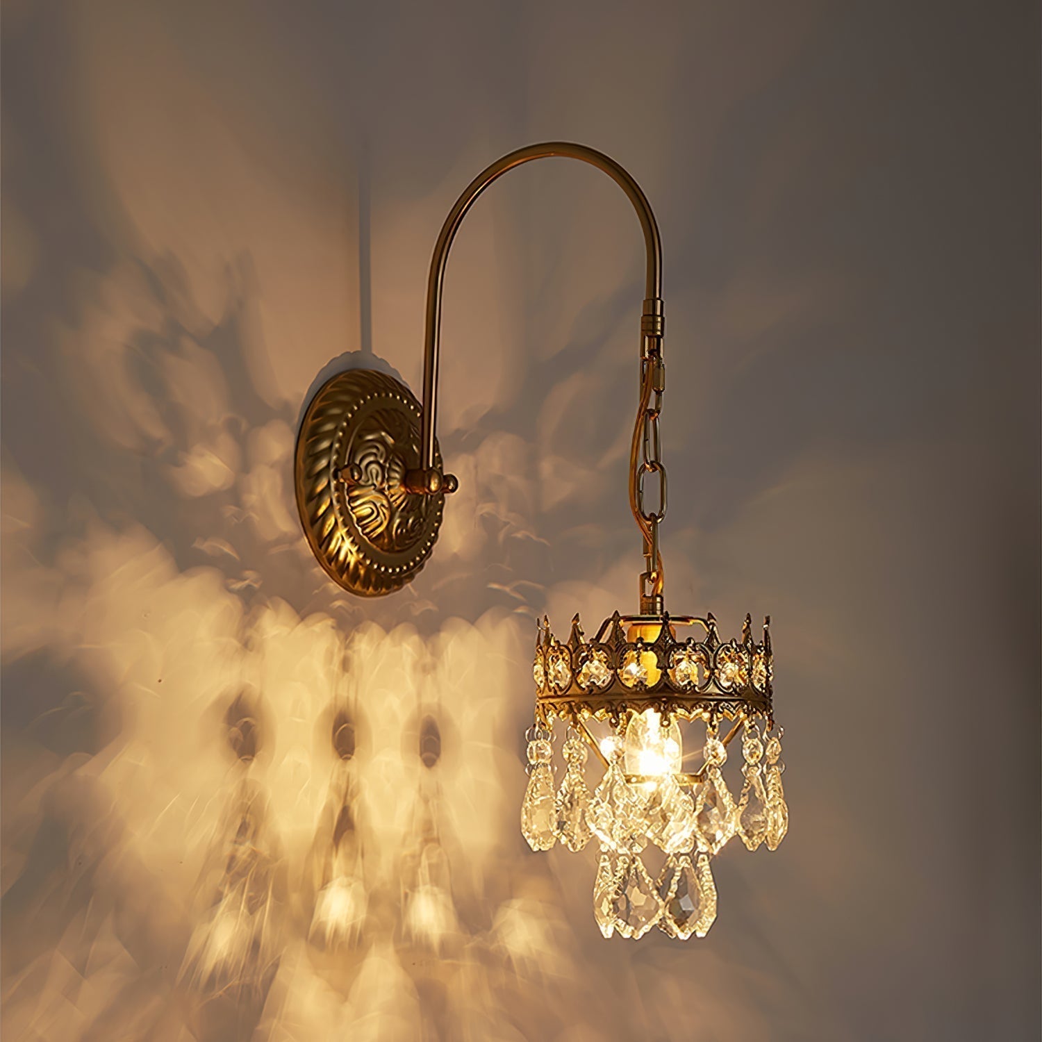 Crystal Crown Sconce - Letslighting