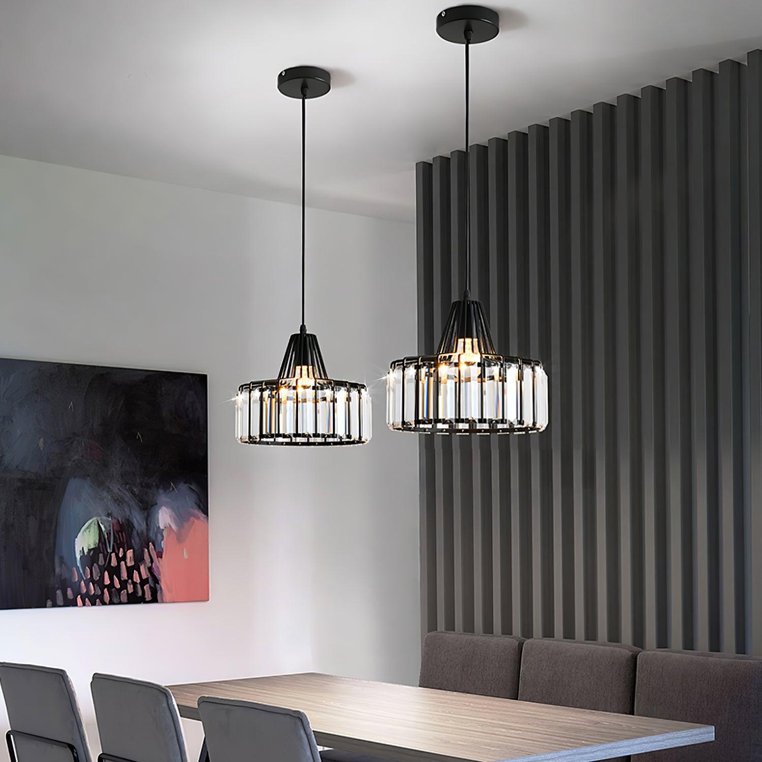 Crystal Drum Pendant Lamp - Letslighting