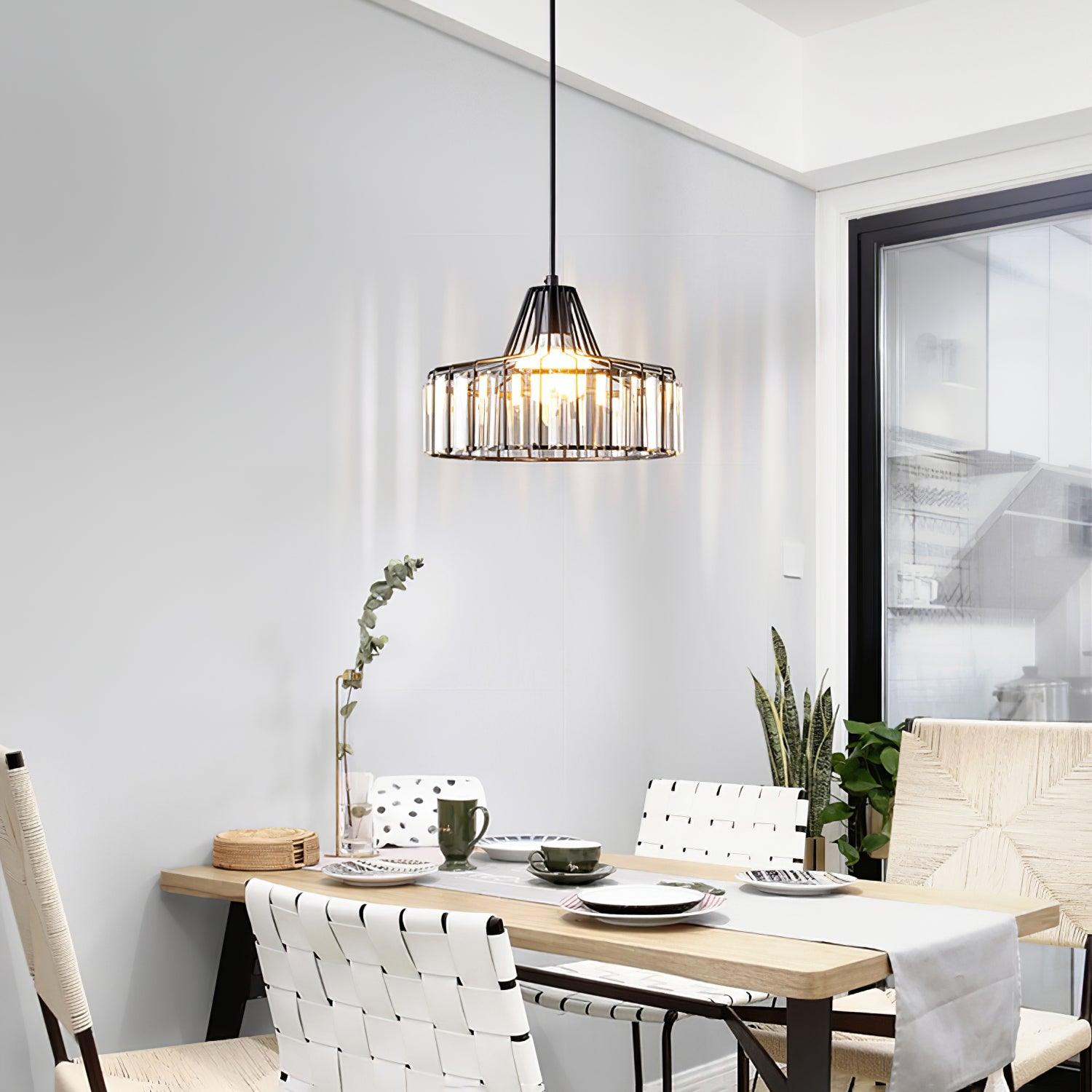 Crystal Drum Pendant Lamp - Letslighting