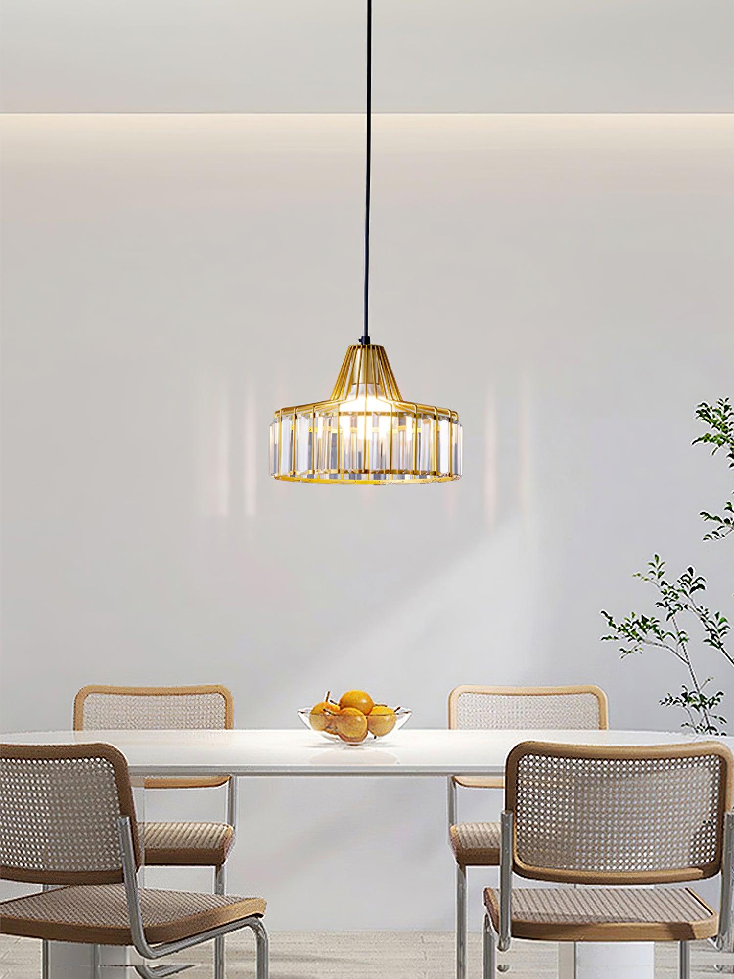 Crystal Drum Pendant Lamp - Letslighting