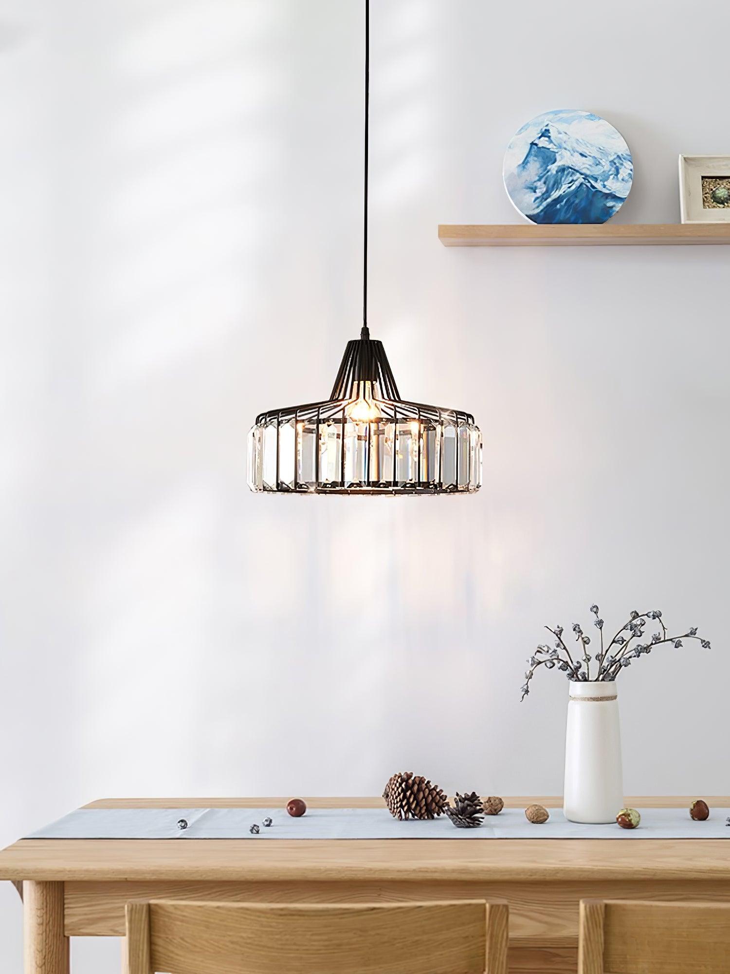 Crystal Drum Pendant Lamp - Letslighting