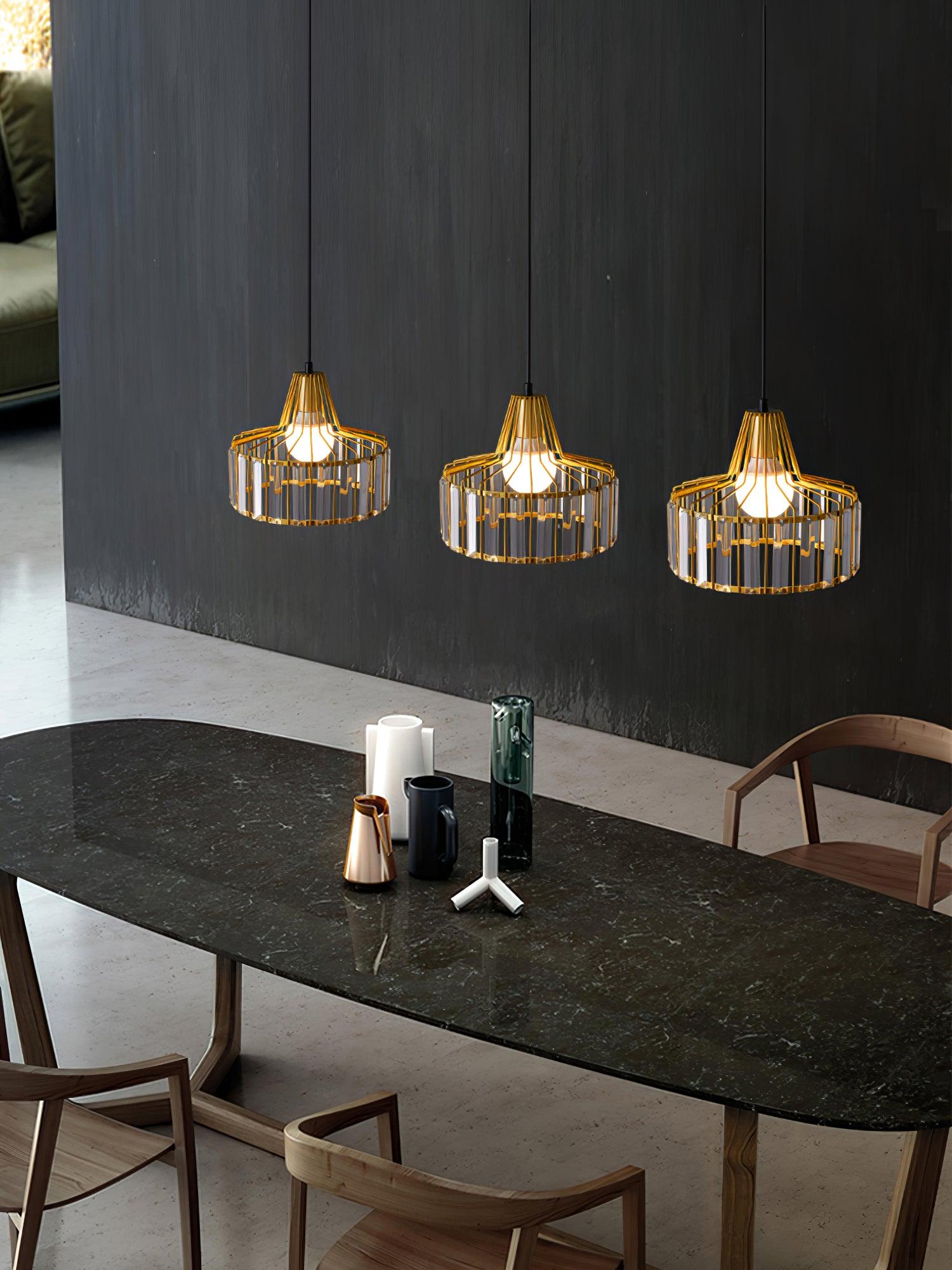 Crystal Drum Pendant Lamp - Letslighting