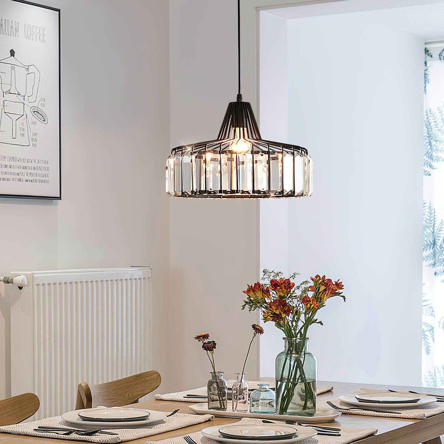 Crystal Drum Pendant Lamp - Letslighting