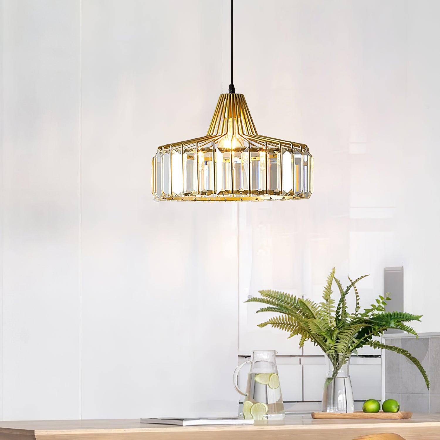 Crystal Drum Pendant Lamp - Letslighting