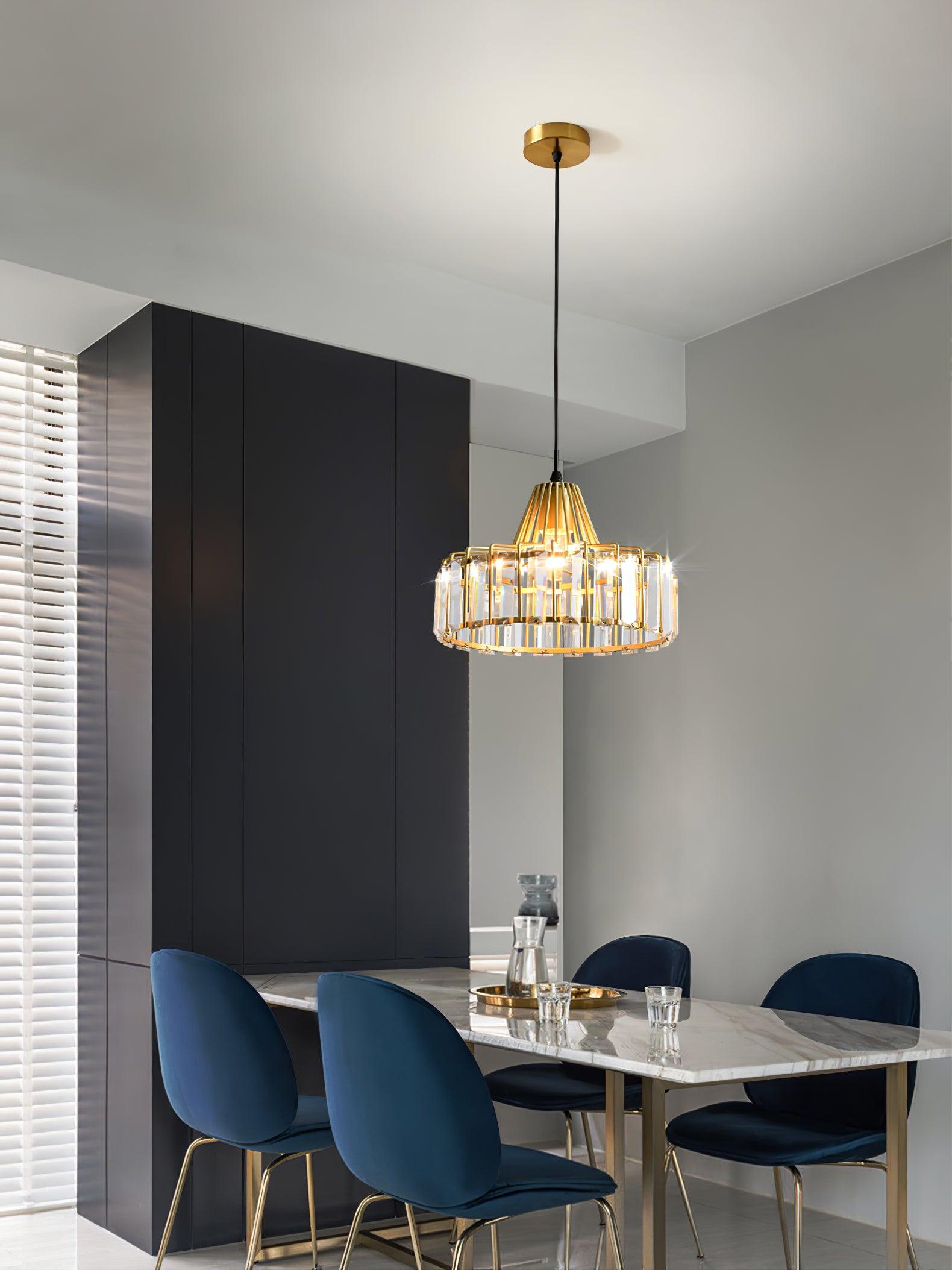 Crystal Drum Pendant Lamp - Letslighting