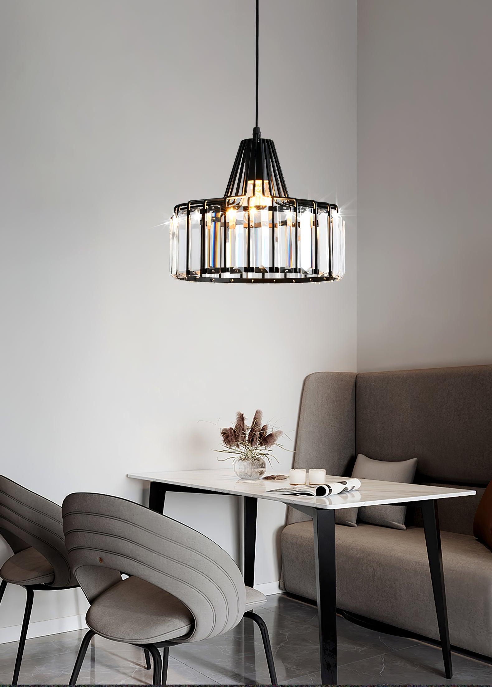 Crystal Drum Pendant Lamp - Letslighting