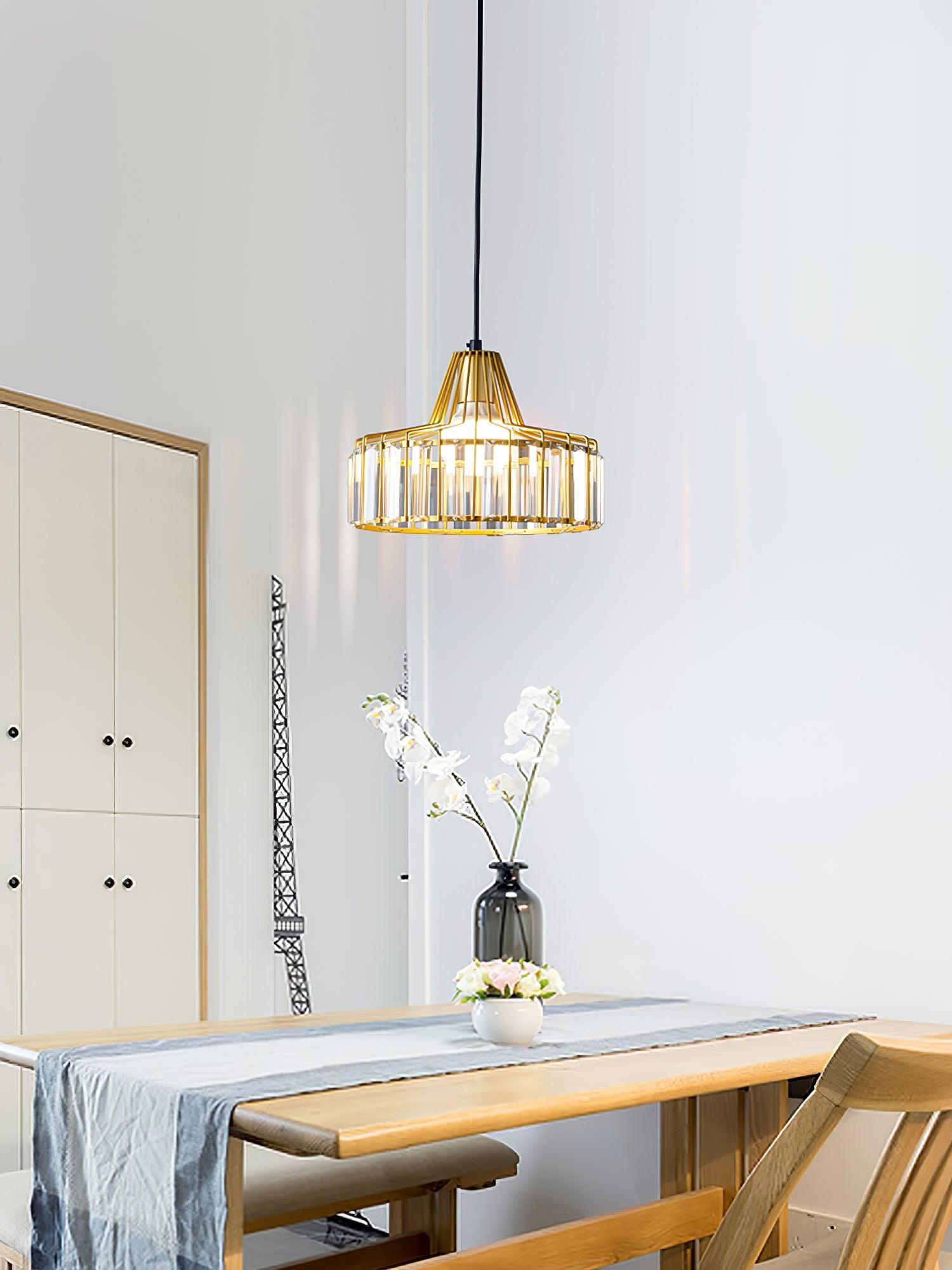 Crystal Drum Pendant Lamp - Letslighting