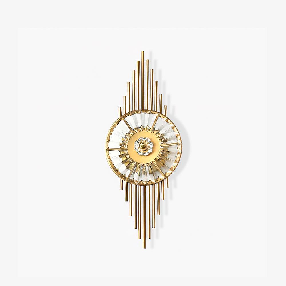 Crystal Gear Gold Wall Light - Letslighting