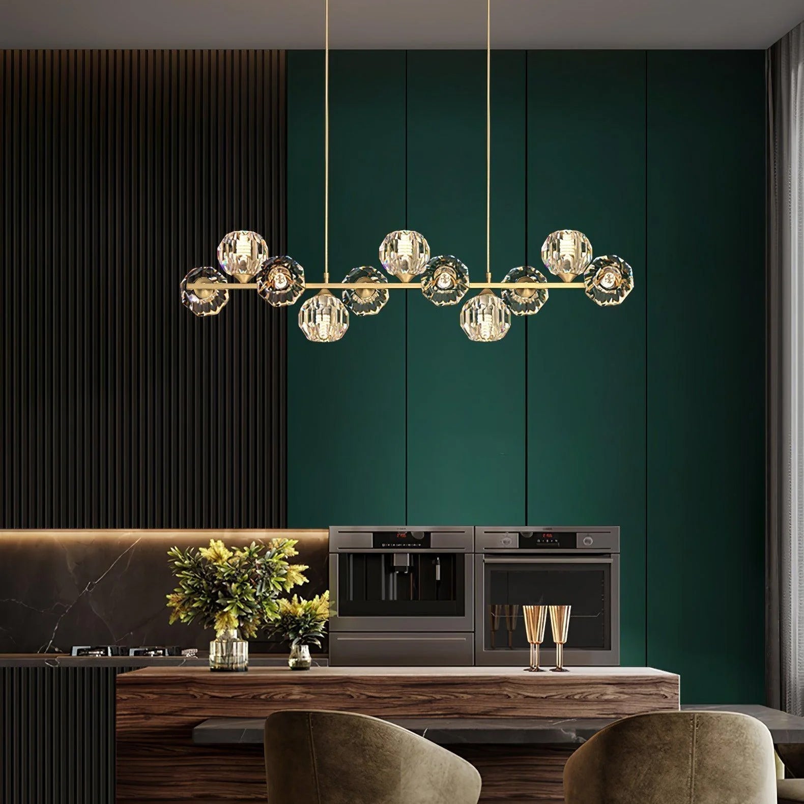 Crystal Glass Ball Chandelier - Letslighting