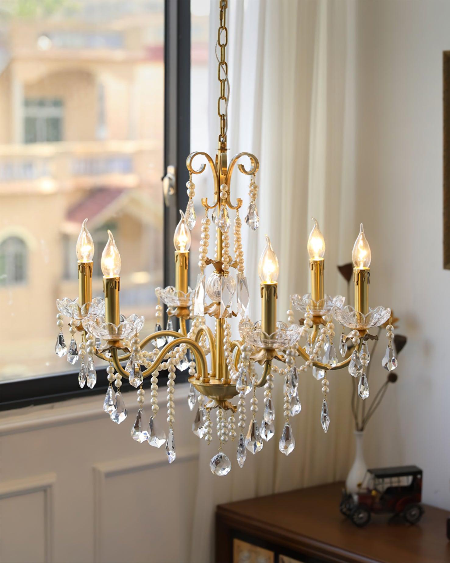 Crystal Pearl Chandelier - Letslighting
