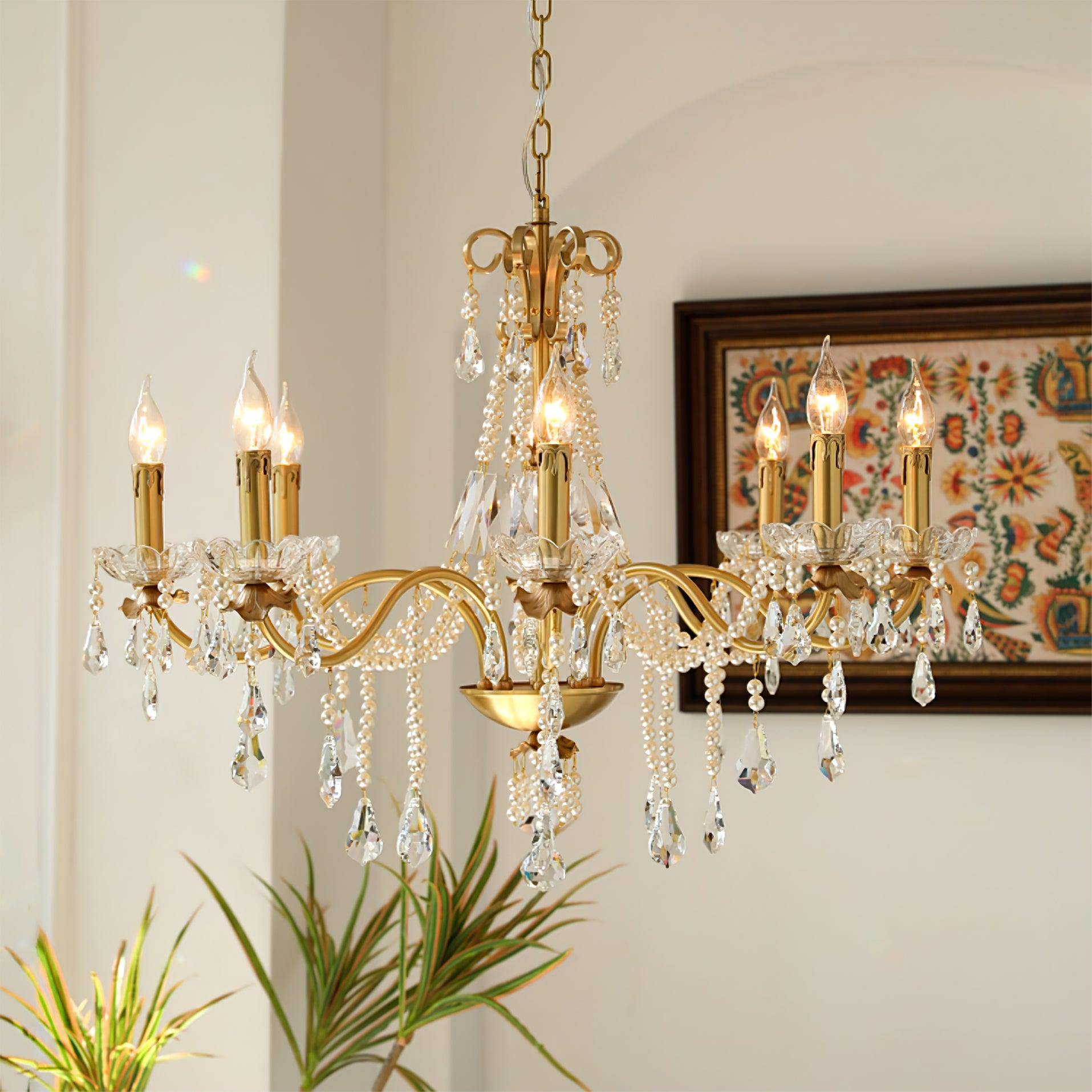 Crystal Pearl Chandelier - Letslighting