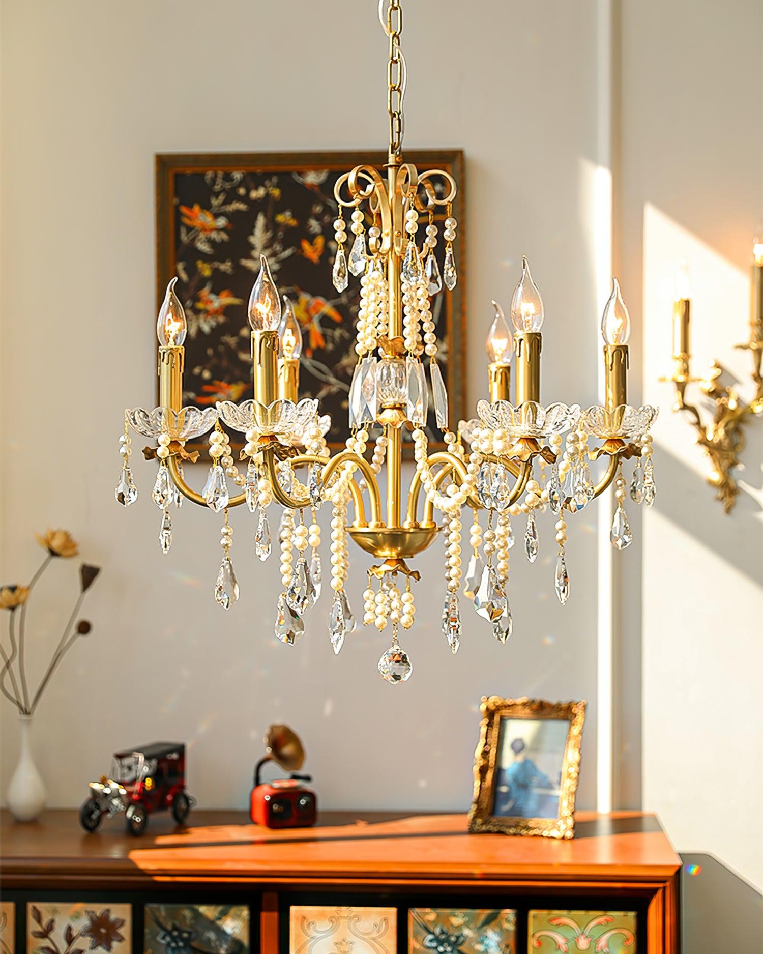 Crystal Pearl Chandelier - Letslighting