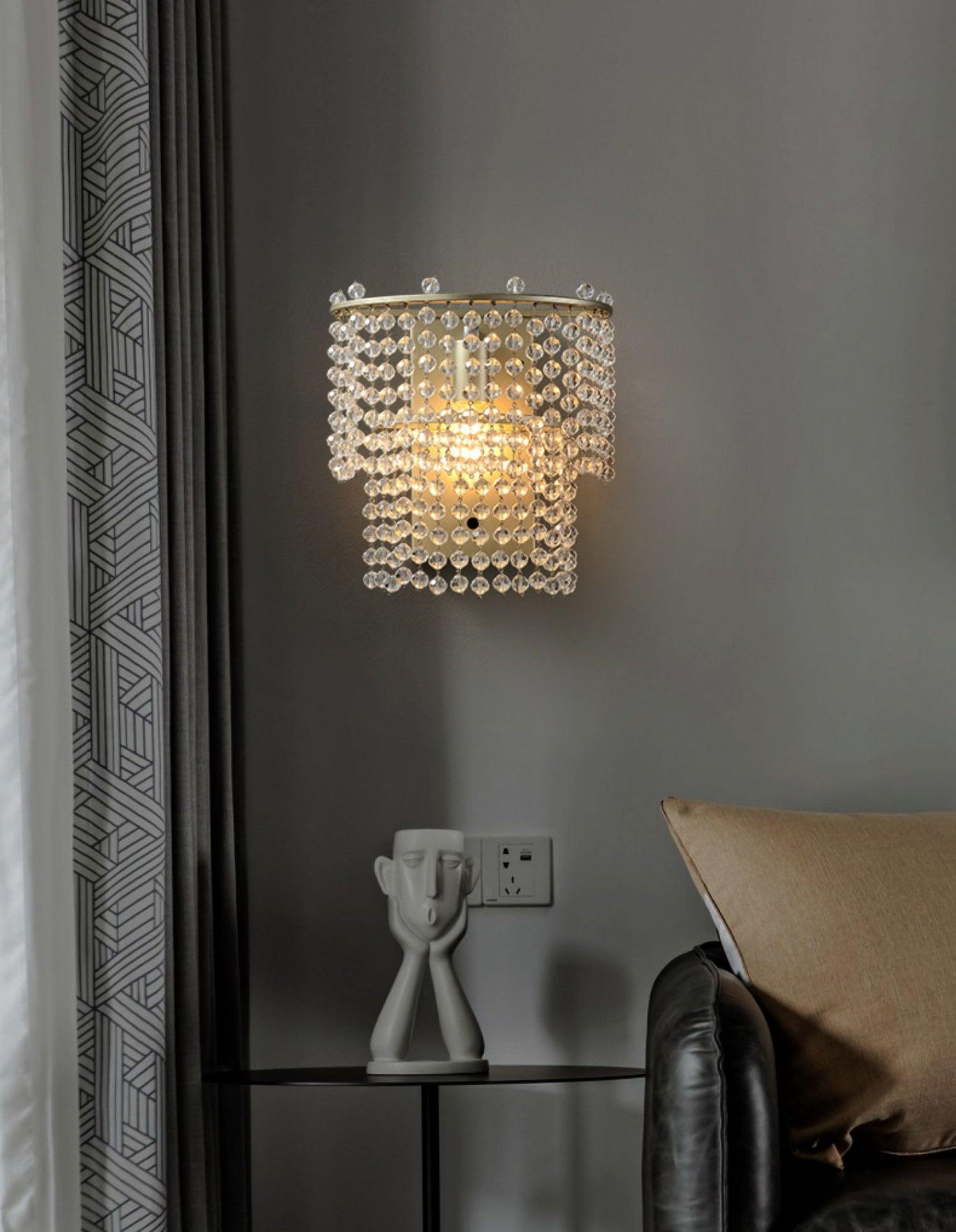 Crystal Waterfall Wall Light - Letslighting