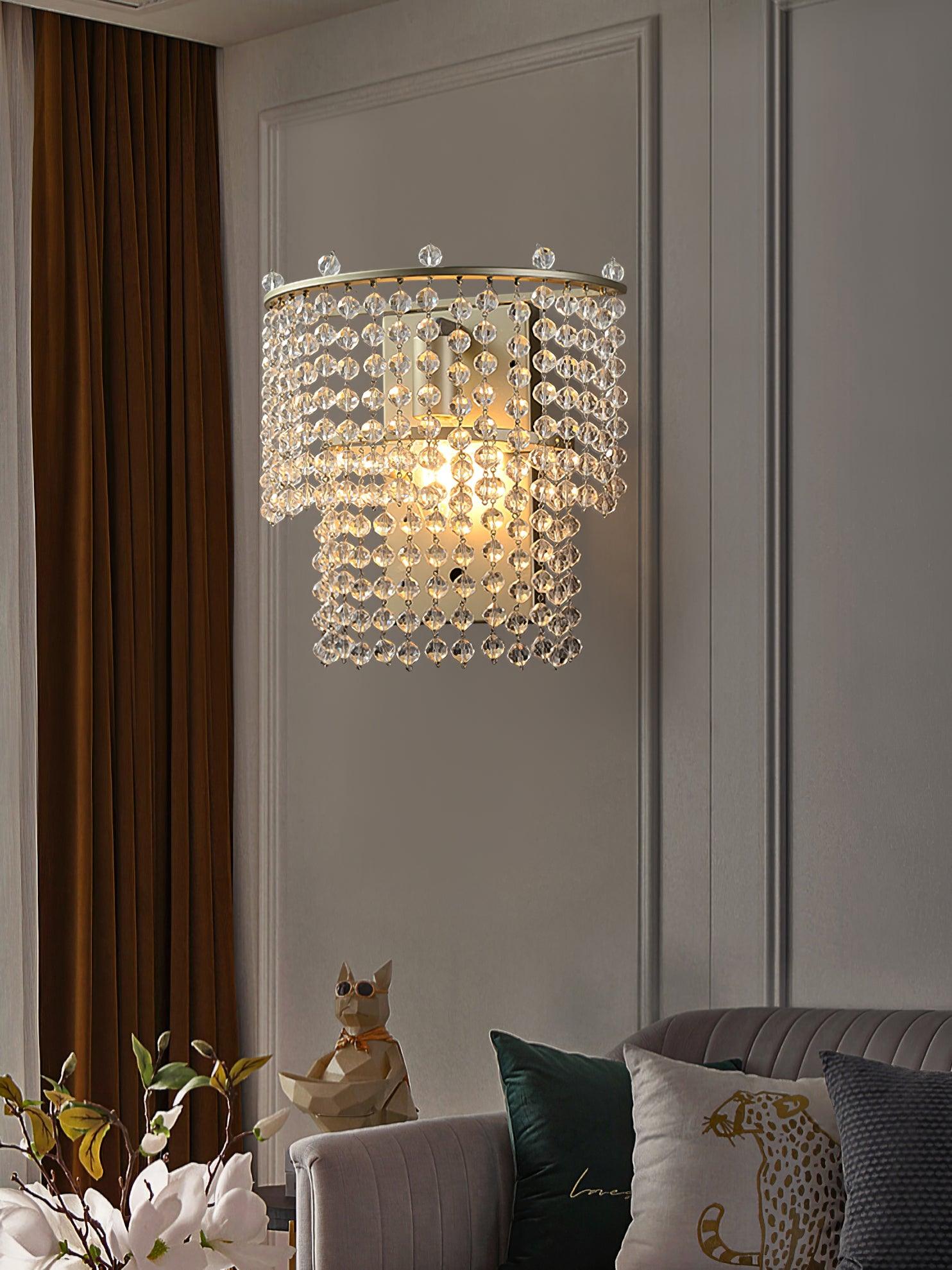 Crystal Waterfall Wall Light - Letslighting