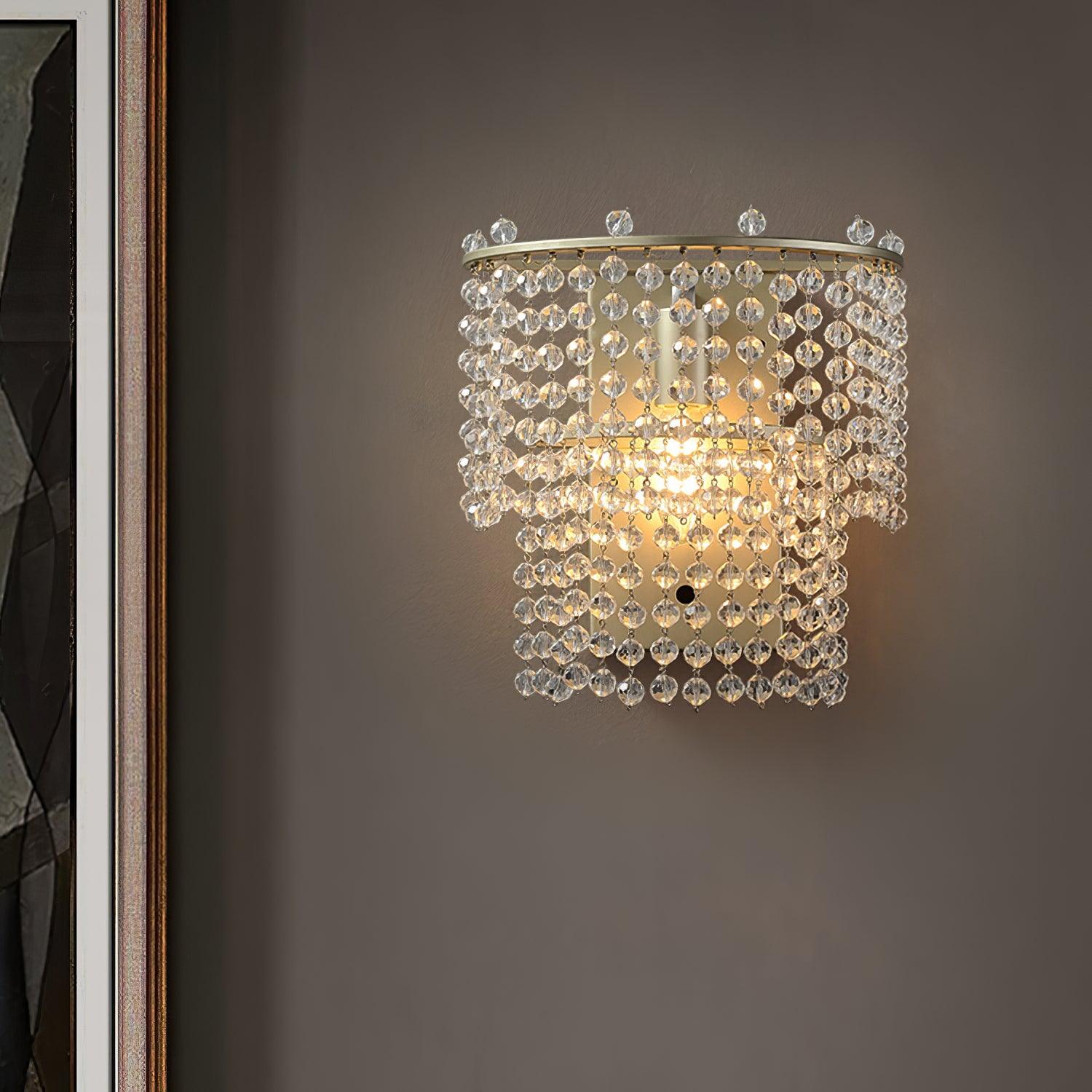 Crystal Waterfall Wall Light - Letslighting