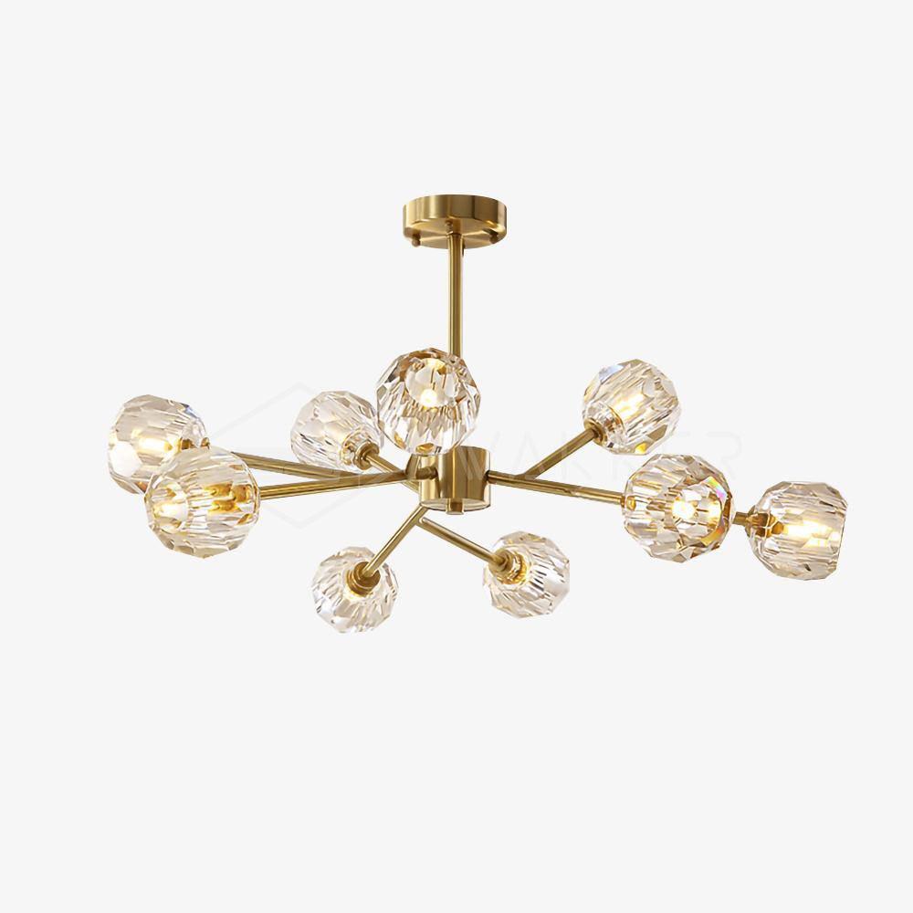 Crystal Ball Round Cluster Chandelier - Letslighting