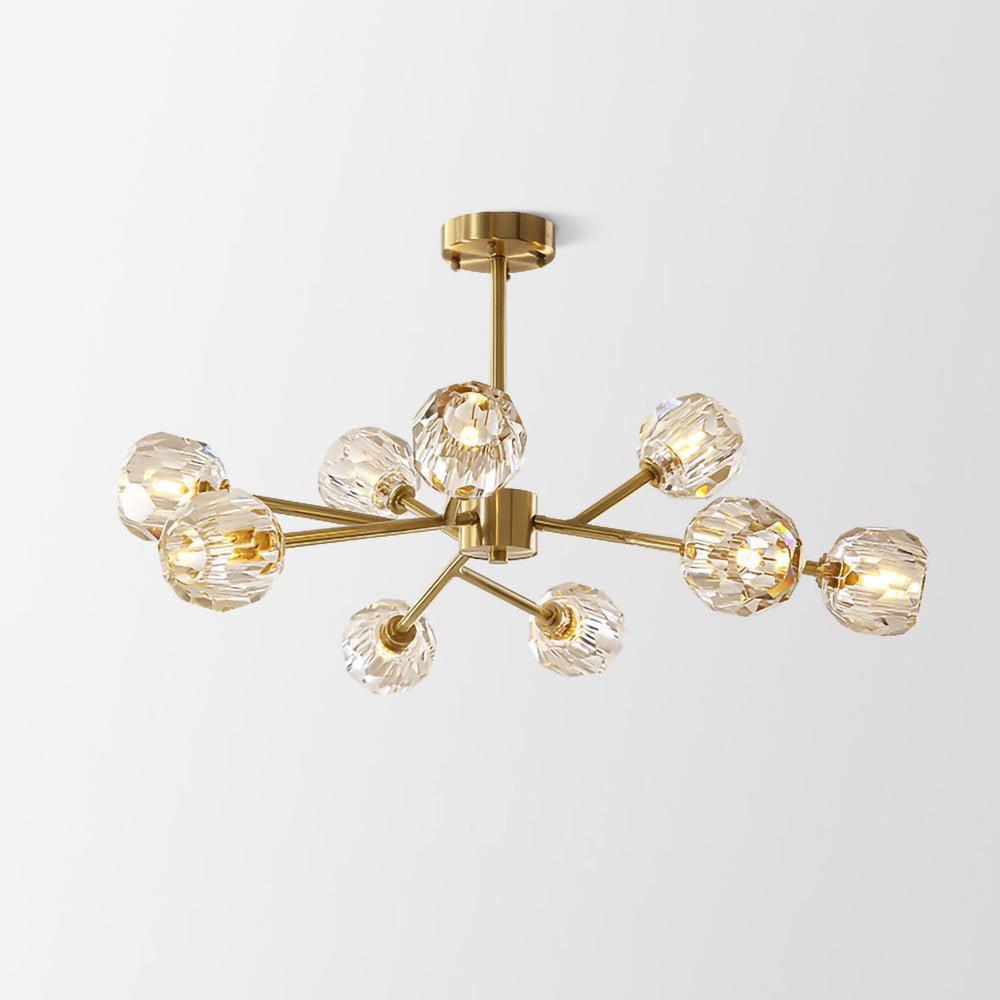 Crystal Ball Round Cluster Chandelier - Letslighting