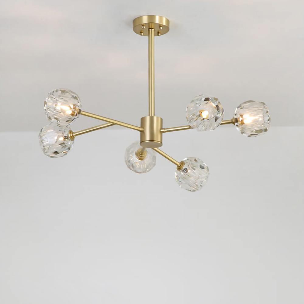 Crystal Ball Round Cluster Chandelier - Letslighting