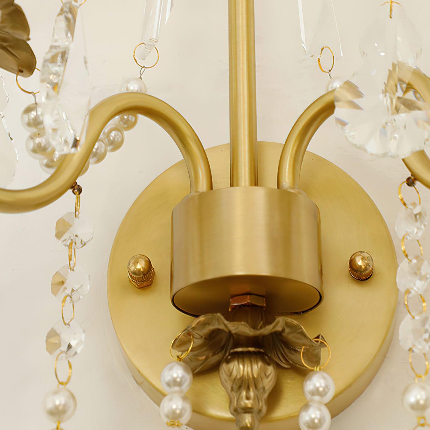 Crystal Pearl Chain Wall Lamp - Letslighting