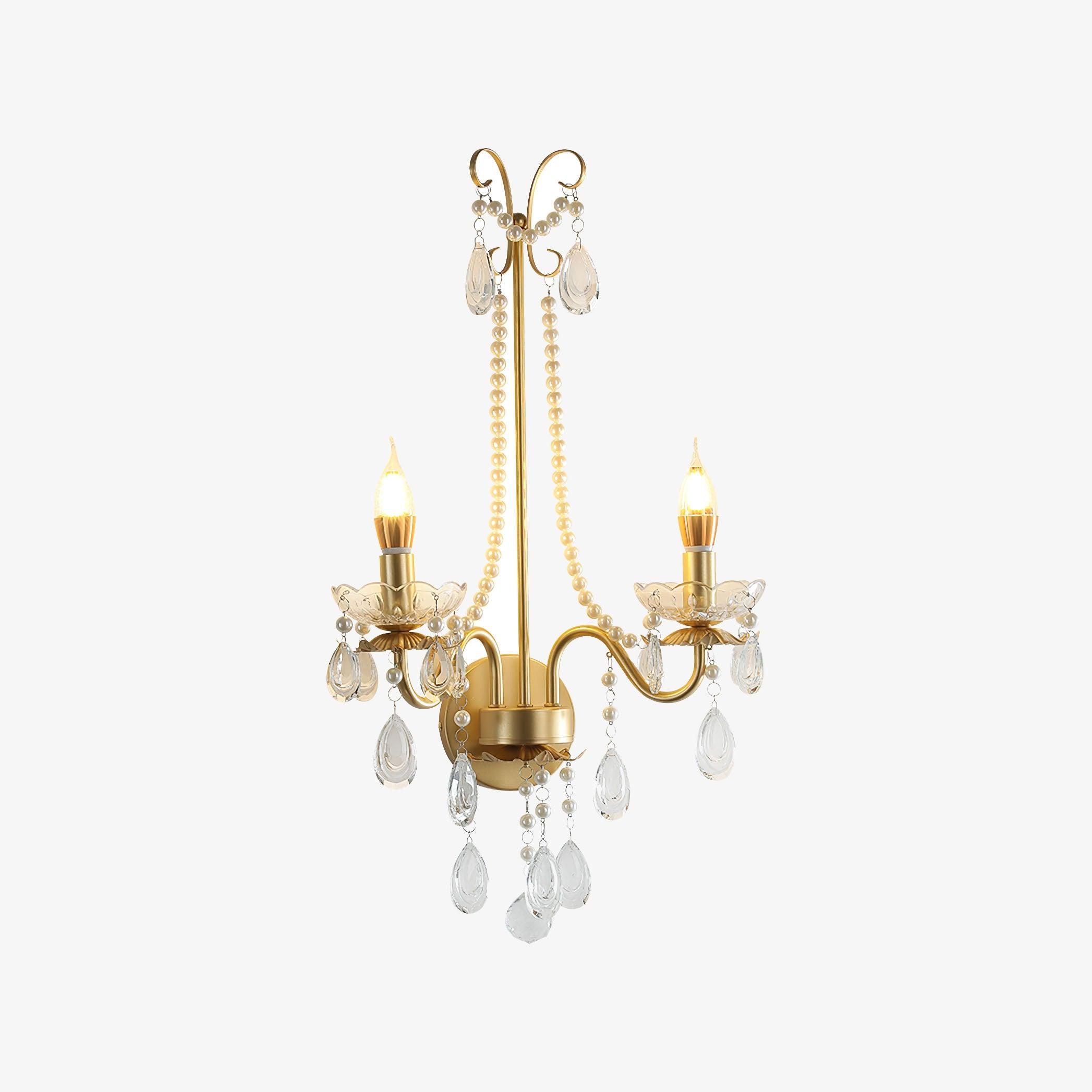 Crystal Pearl Chain Wall Lamp - Letslighting