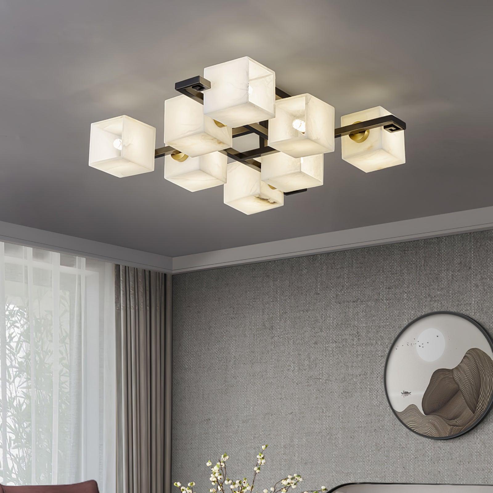 Kaelen Alabaster Ceiling Light - Letslighting