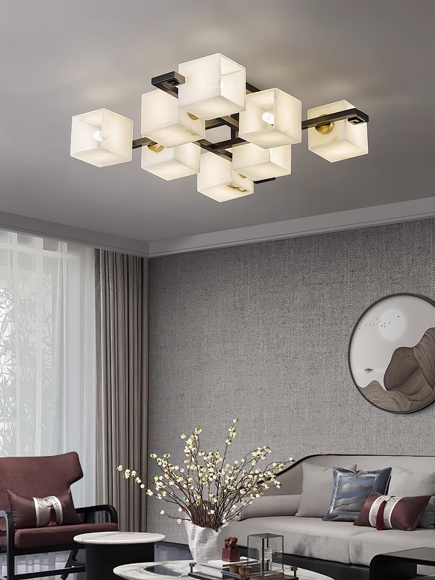 Kaelen Alabaster Ceiling Light - Letslighting