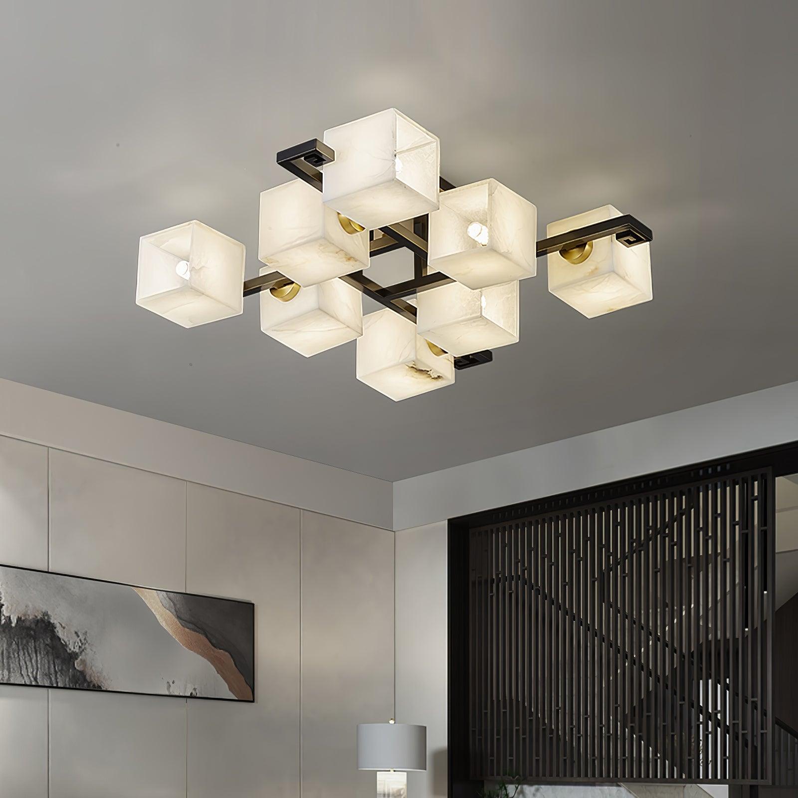 Kaelen Alabaster Ceiling Light - Letslighting